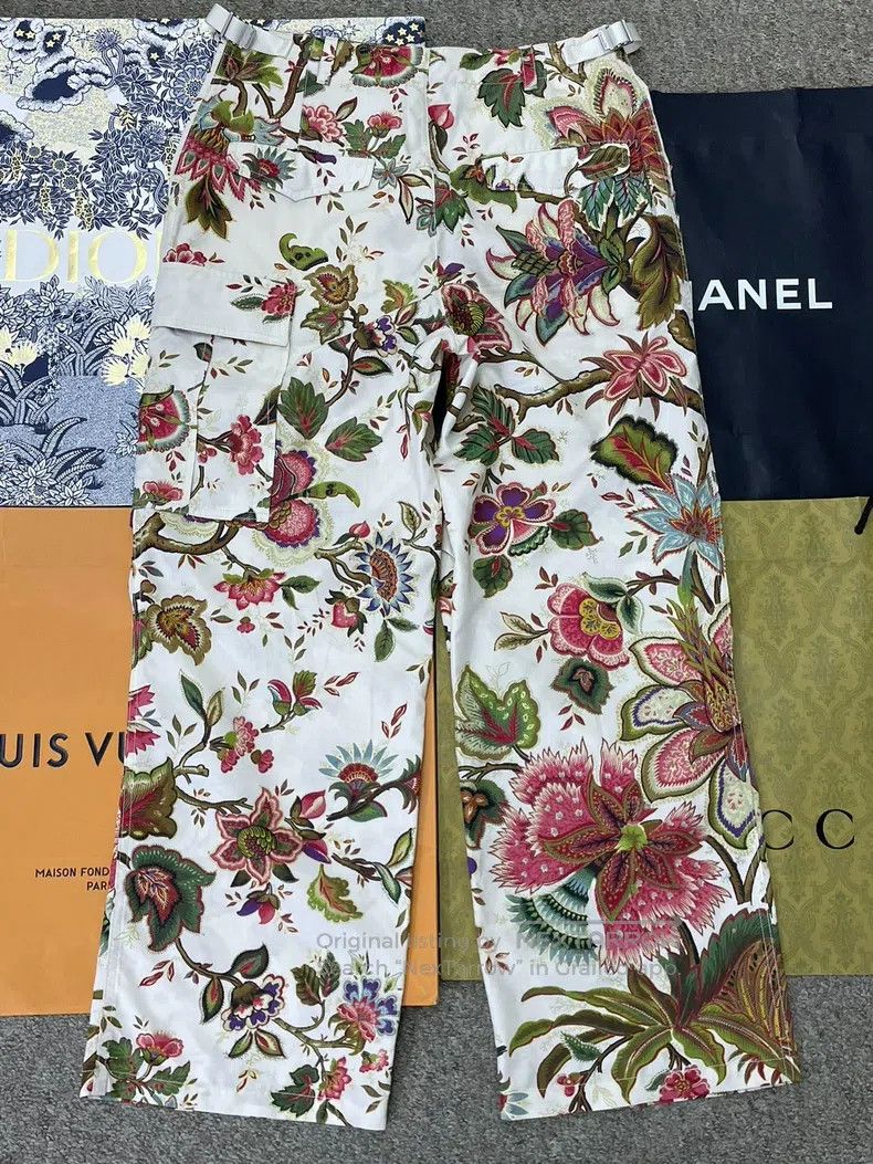 Dior Dior Colourful floral printed trousers Size 26" / US 2 / IT 38 - 3 Thumbnail