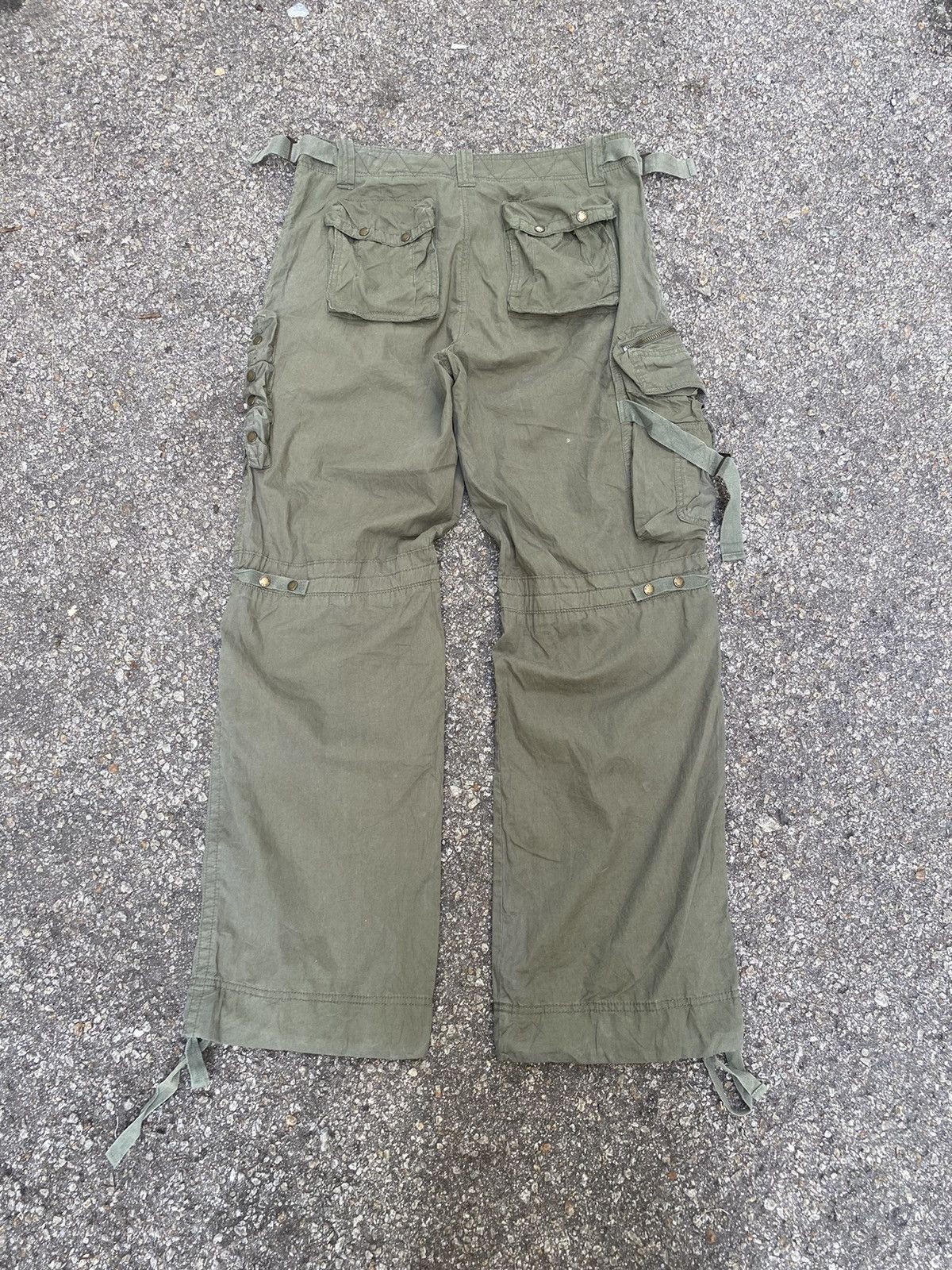 Beauty Beast NII Cargo Pants Multi Pocket Bondage Army Green Size US 32 / EU 48 - 8 Thumbnail