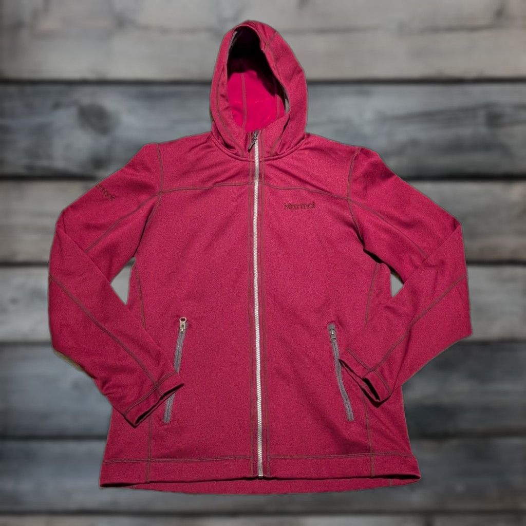 Marmot Marmot Women's Jacket Full Zip Hoodie Dark Red M Outdoor Activewear EUC Regular Fit Size M / US 6-8 / IT 42-44 - 1 Thumbnail