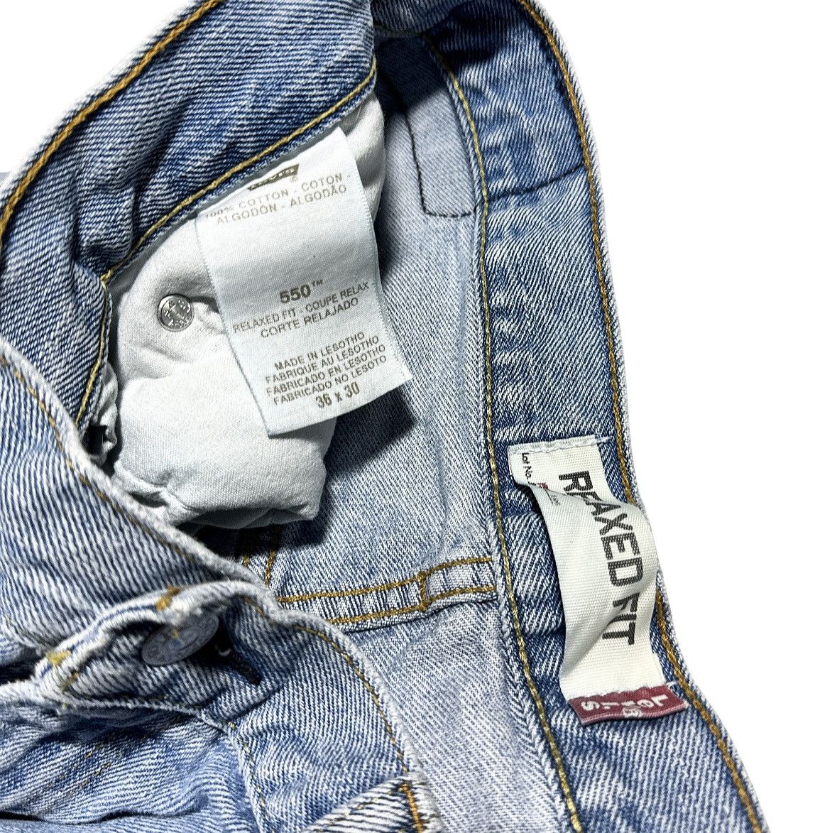 Levi's Vintage Levi’s 550 Relaxed Denim Jeans Size US 36 / EU 52 - 5 Thumbnail