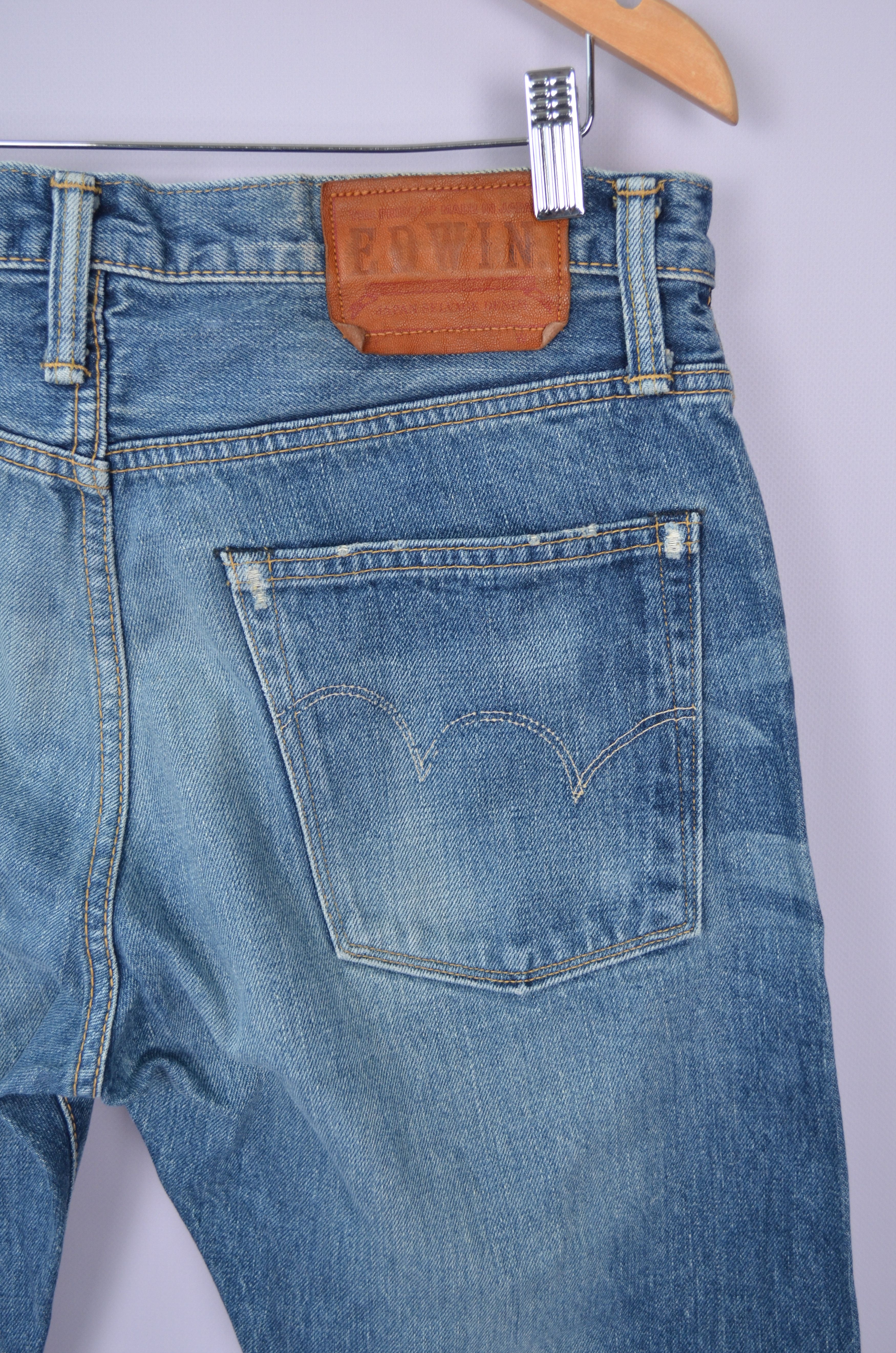Designer × Edwin Edwin 53RV Rainbow Selvedge Denim Blue Jeans Size W31 L33 Size US 31 - 9 Thumbnail