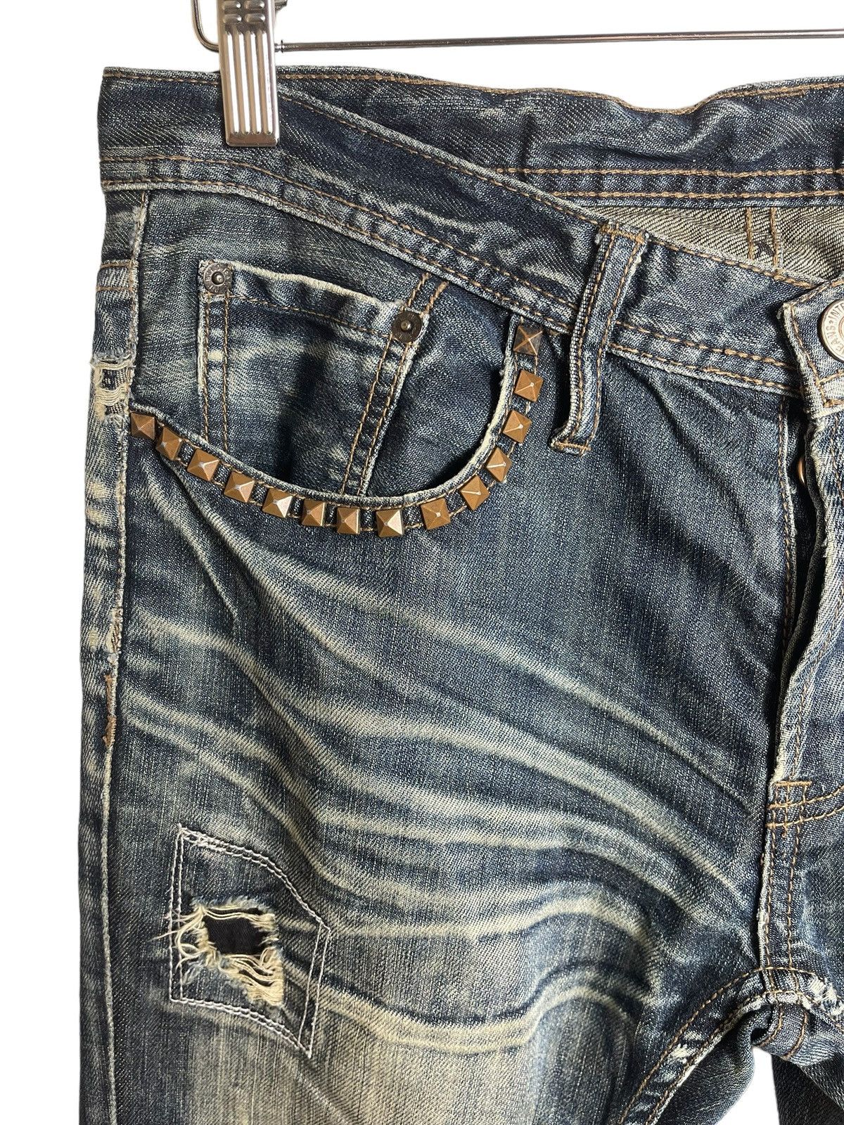 If Six Was Nine × Japanese Brand Japanese Brand Edge Report disstressed denime Size US 34 / EU 50 - 4 Thumbnail