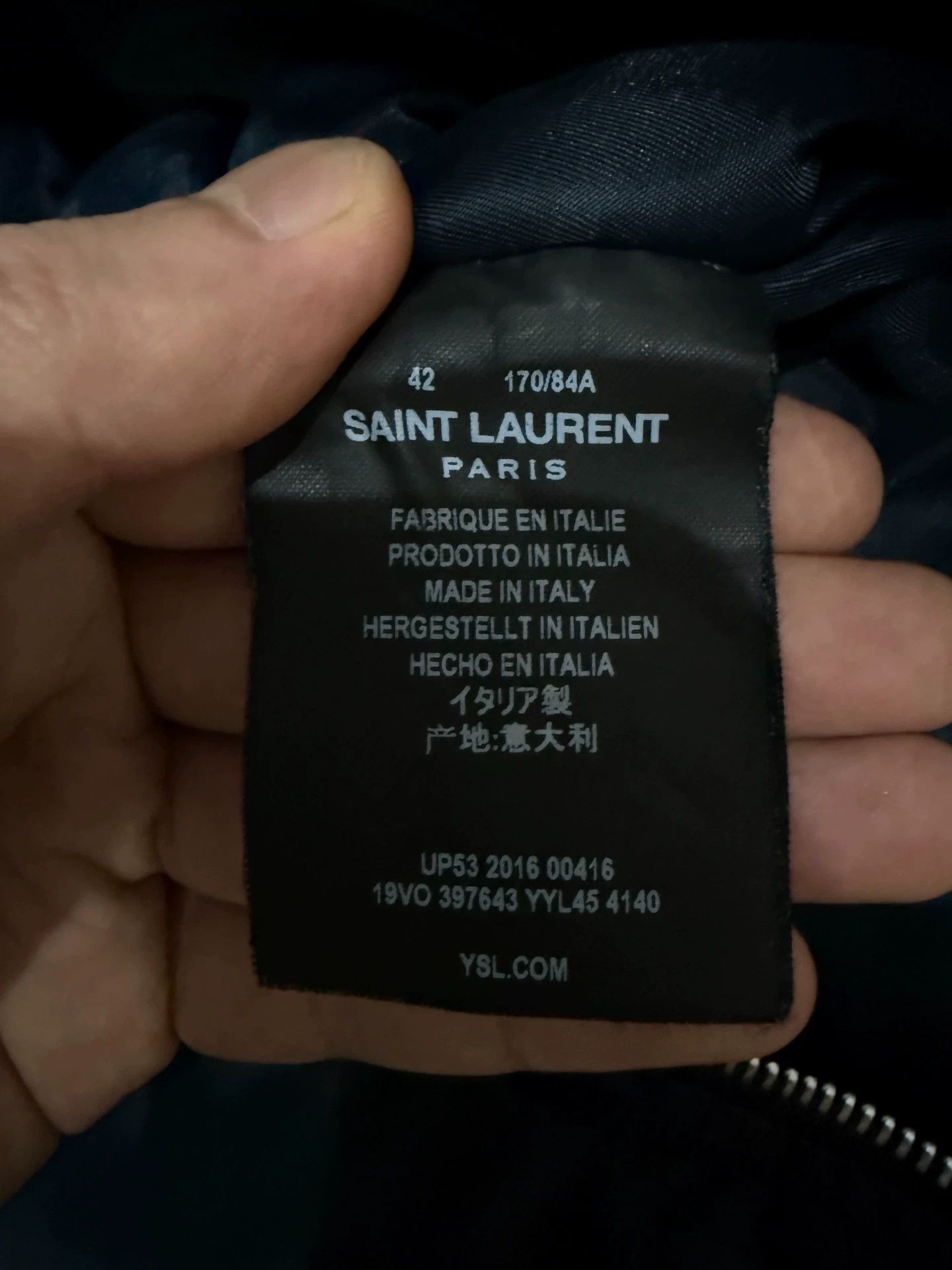 Saint Laurent Paris SAINT LAURENT MA1 Jacket Navy 42 8/10 Rare Sz Size US XS / EU 42 / 0 - 3 Thumbnail