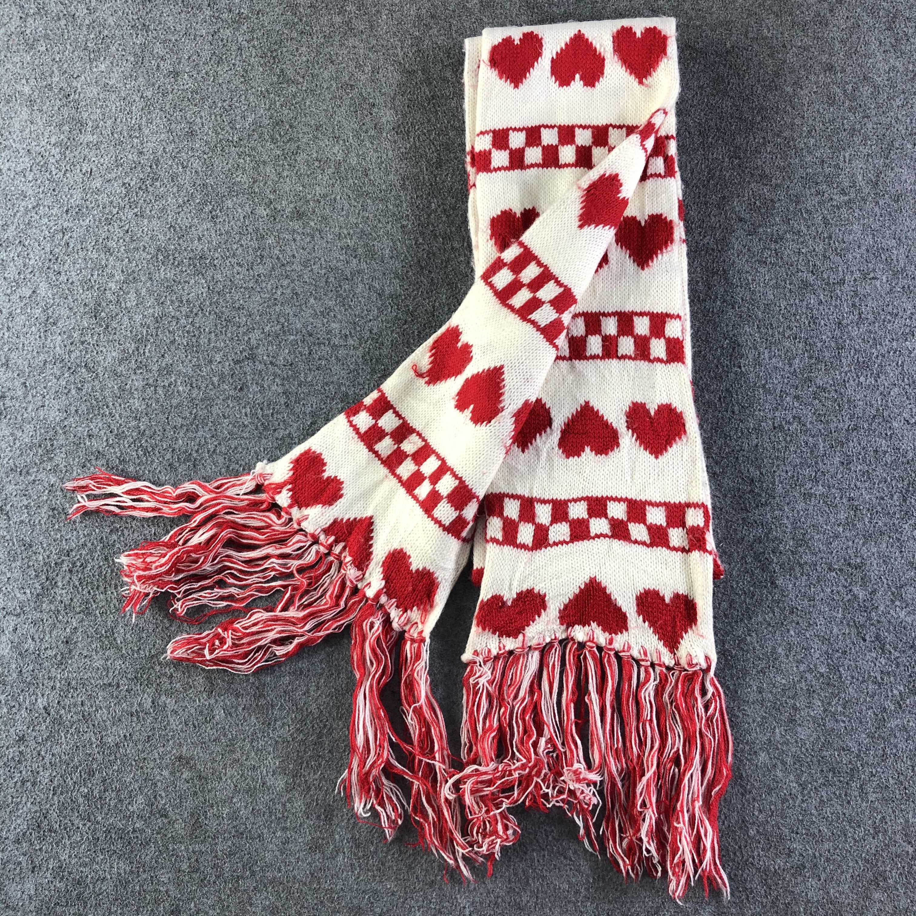Vintage Vintage Love Scarf / Muffler / Neckwear P137 Size ONE SIZE - 6 Thumbnail