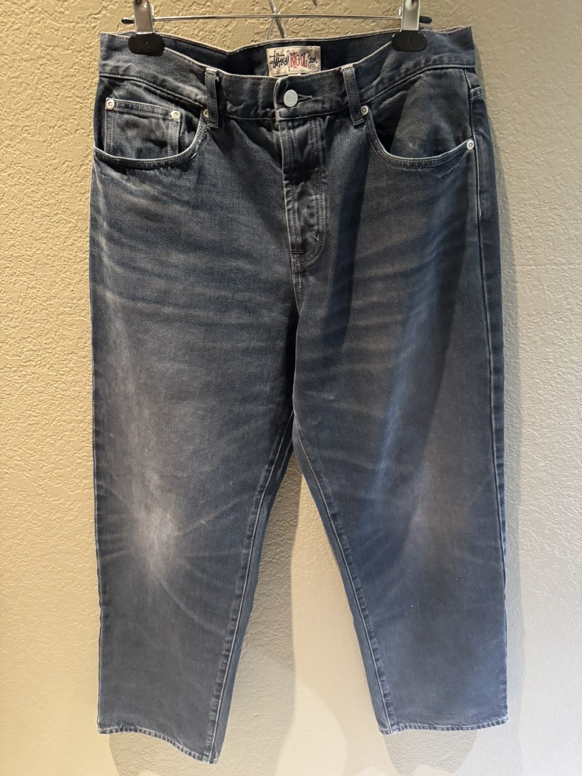 Stussy Stussy Vintage Dirty Blue Wash Big Ol’ Denim Baggy Wide Pant Size US 32 / EU 48 - 1 Thumbnail