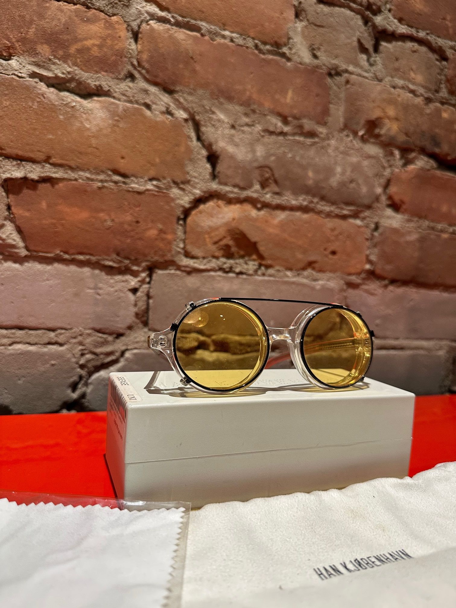 Han Kjobenhavn Han Kjøbenhavn Clear Clip-On DOC Sunglasses Size ONE SIZE - 1 Thumbnail