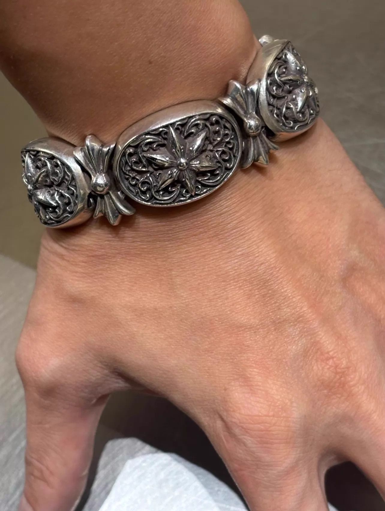 Chrome Hearts Chrome Hearts Men's Hexagram Vine Bracelet 18cm Size ONE SIZE - 6 Thumbnail