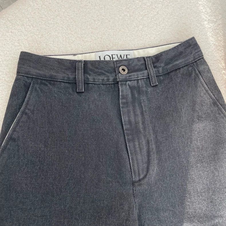 Loewe LOEWE Black water-washed straight jeans Size 42" / US 20 - 1 Thumbnail