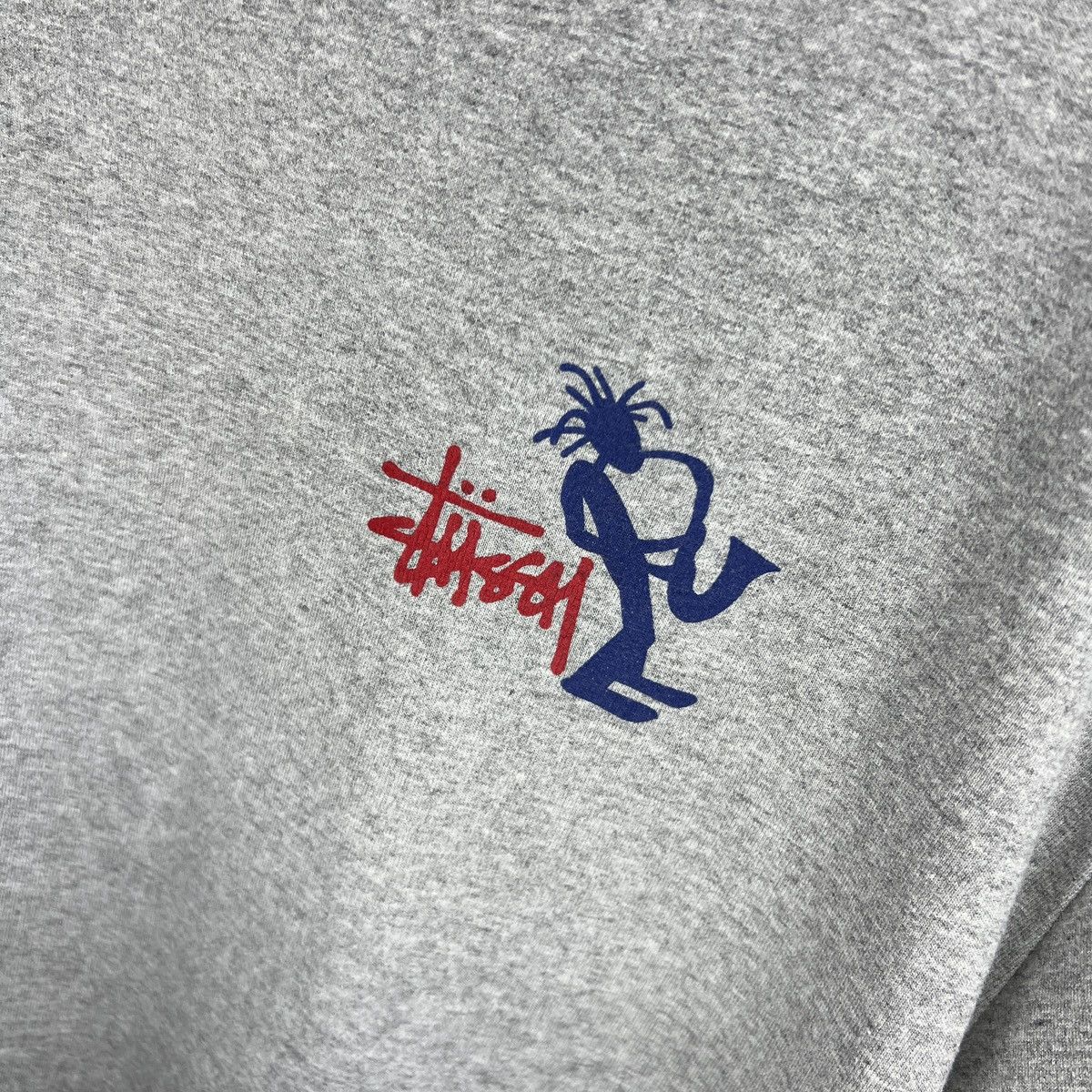 Stussy × Vintage 90s vintage Stussy Sax Man small front big back logo Size US L / EU 52-54 / 3 - 9 Thumbnail