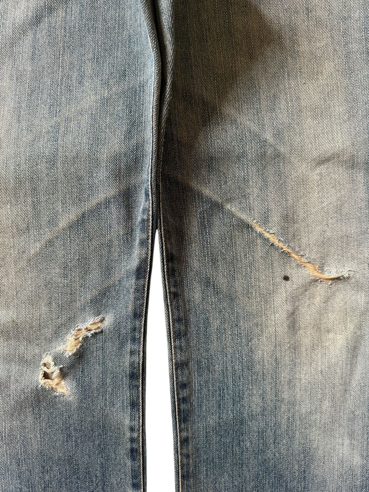 Edwin Vintage Edwin 404 Mud Wash Distressed Loose Jeans Size US 31 - 3 Thumbnail