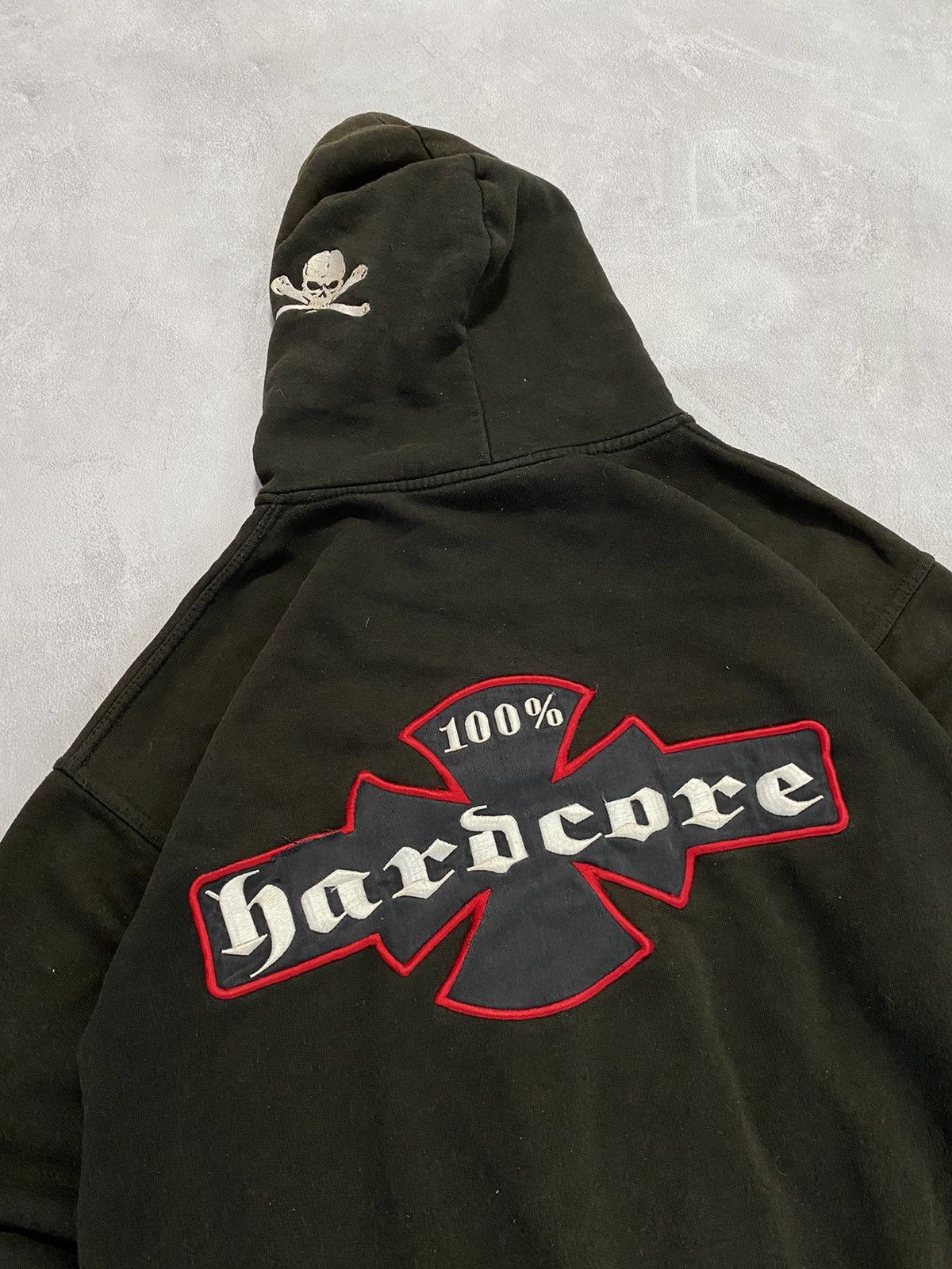 Band Tees 🪖 Vintage Zip Up Hoodie Hardcore MultiLogo Knit All Logo Size US M / EU 48-50 / 2 - 6 Thumbnail