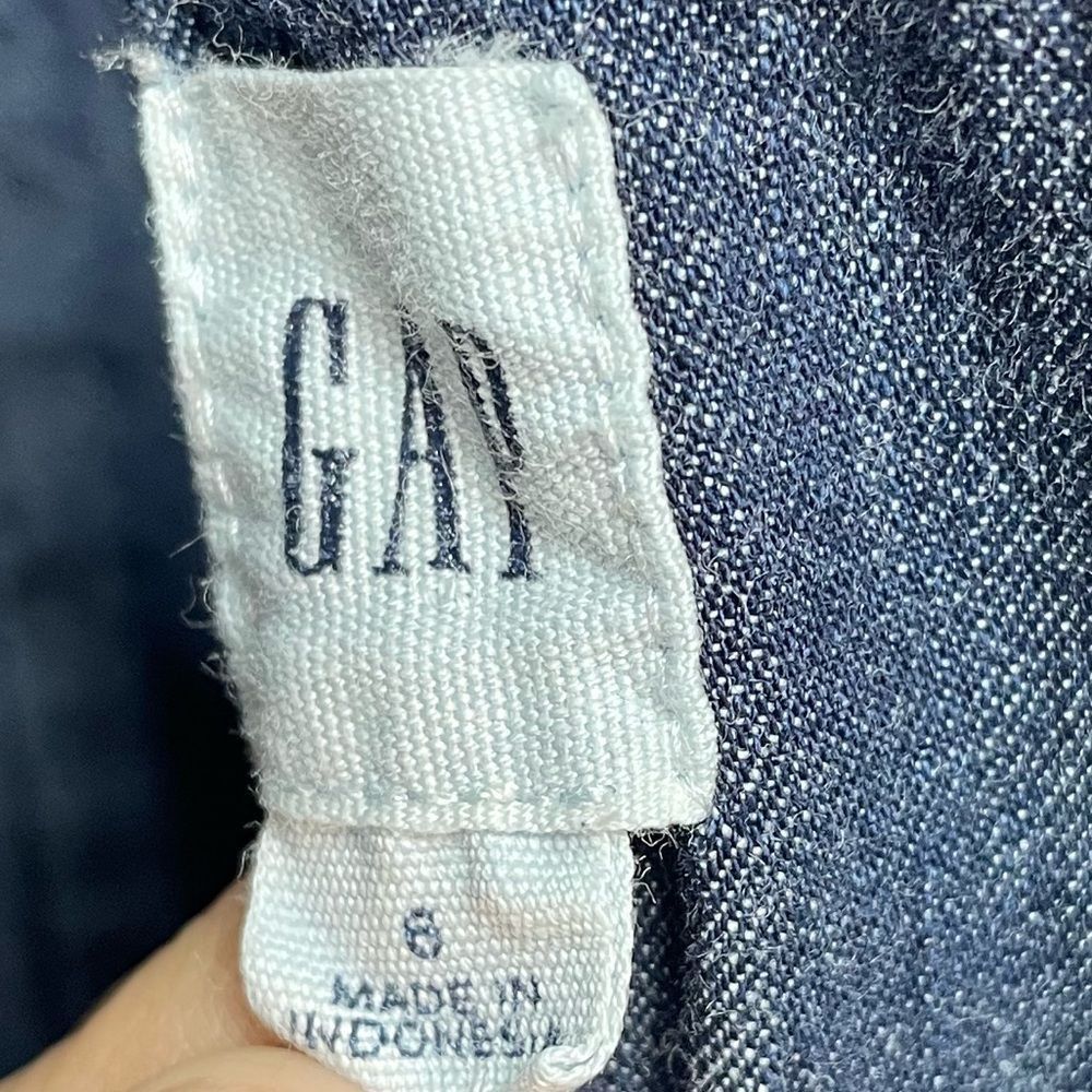 Gap Gap Dark Wash Denim Jumpsuit Size 6 Size US 34 / EU 50 - 7 Thumbnail
