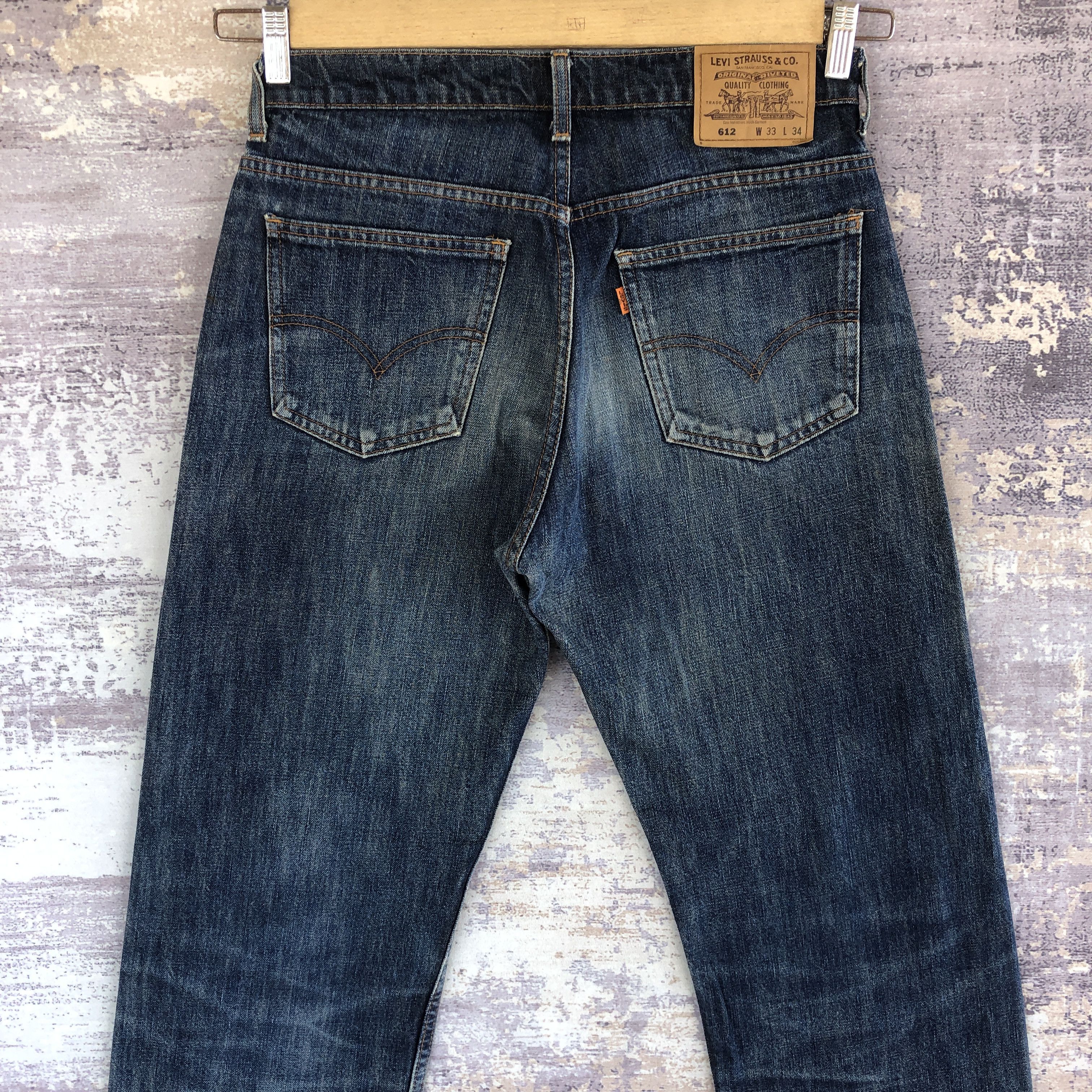 Levi's Vintage Levis 612 Jeans Stonewash Levi's Orange Tab Denim Size US 30 / EU 46 - 4 Thumbnail