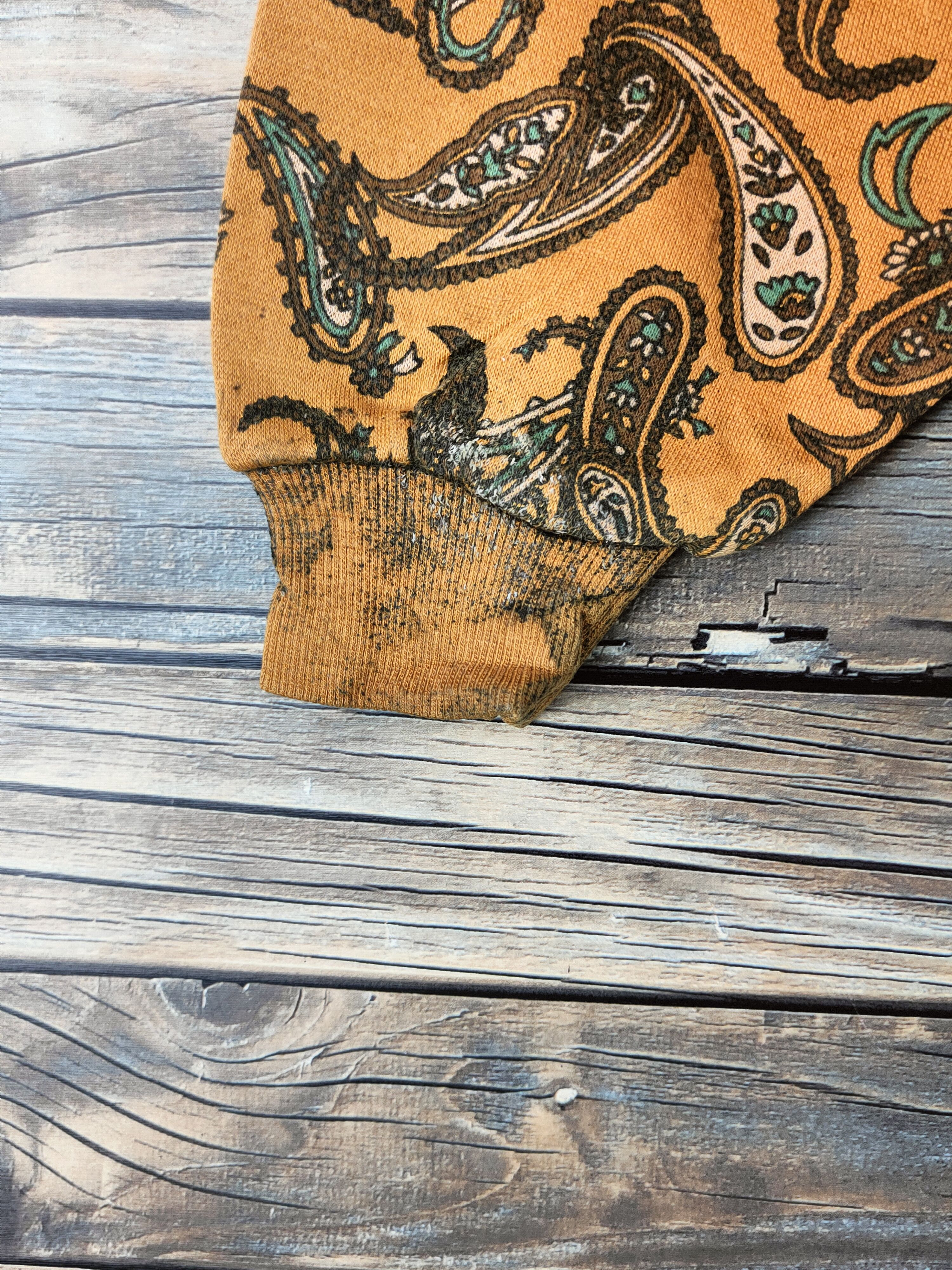 Japanese Brand Vintage Full Print Life is Art Mustard Sweatshirts Size M / US 6-8 / IT 42-44 - 9 Thumbnail