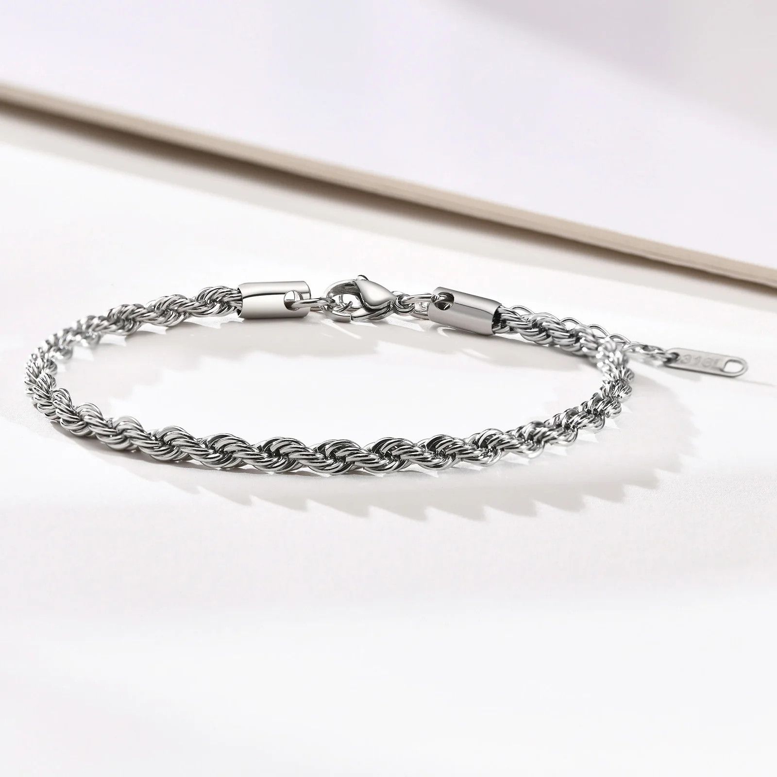 Other 3MM Stainless Steel Rope Bracelets Size ONE SIZE - 1 Thumbnail