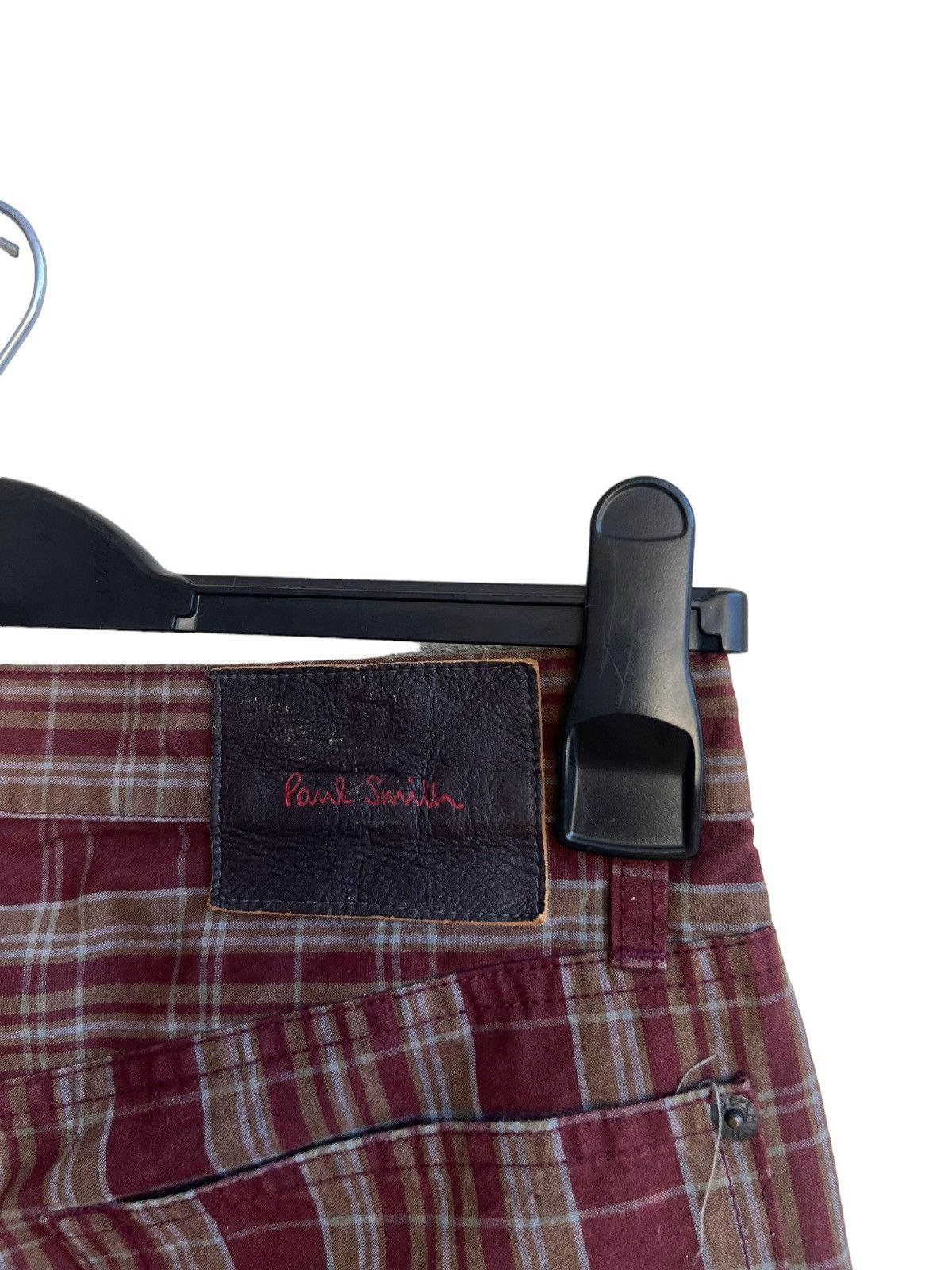 Paul Smith Vintage Paul Smith Jeans Made in Japan Waxed Plaid Pant Size US 29 - 17 Thumbnail