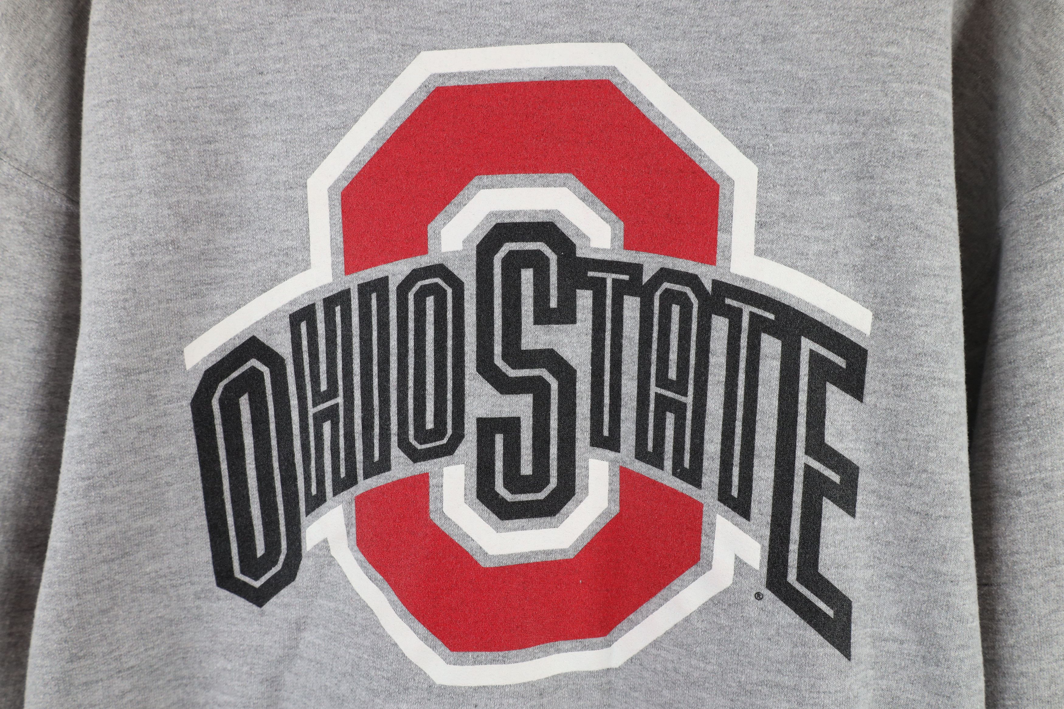 Vintage Vintage 90s Ohio State University Hoodie Sweatshirt Gray Size US M / EU 48-50 / 2 - 4 Thumbnail