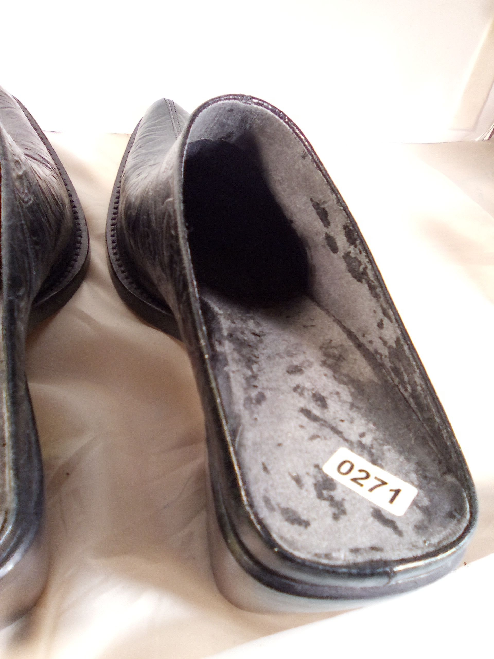 Other GIANNI BINI LEATHER BLACK SLIDER MULE W/INNER PEELING SZ 7M Size US 7 / IT 37 - 7 Thumbnail