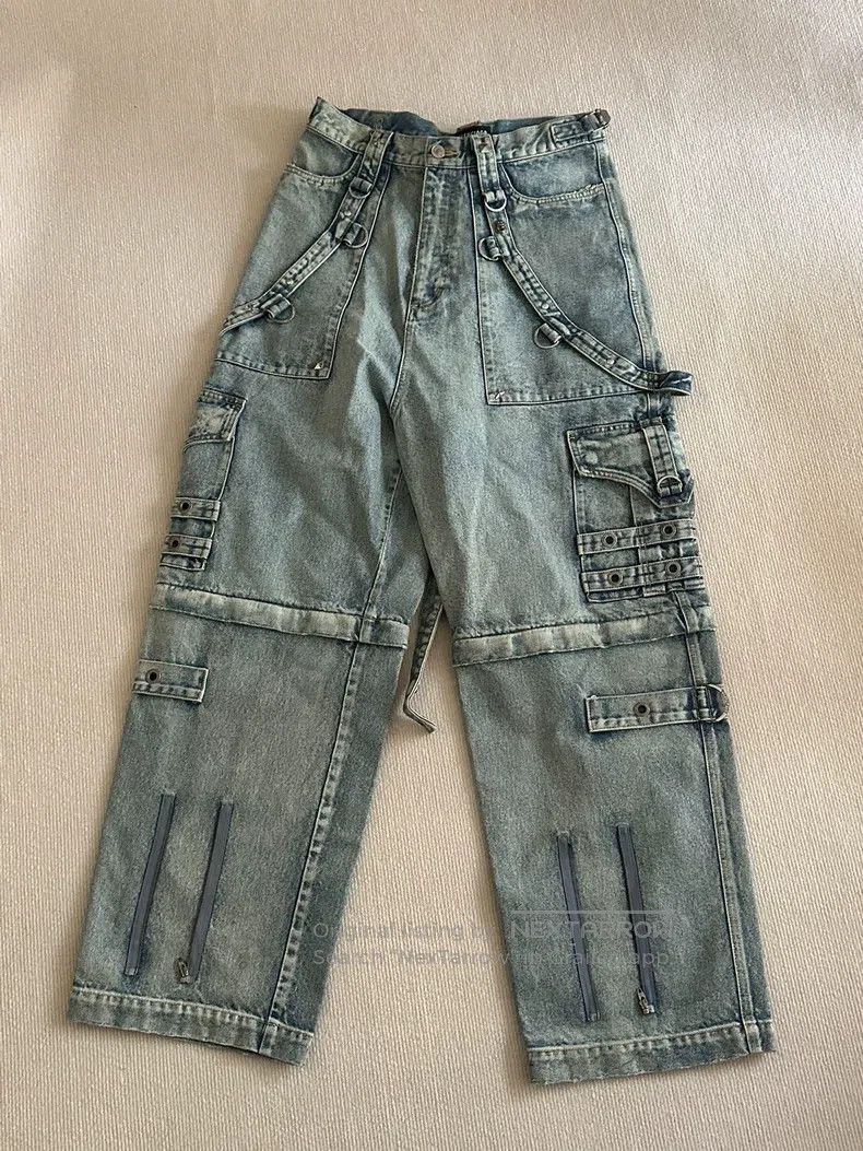 Balenciaga Balenciaga Yashin Pants Washed Blue Size US 30 / EU 46 - 1 Thumbnail