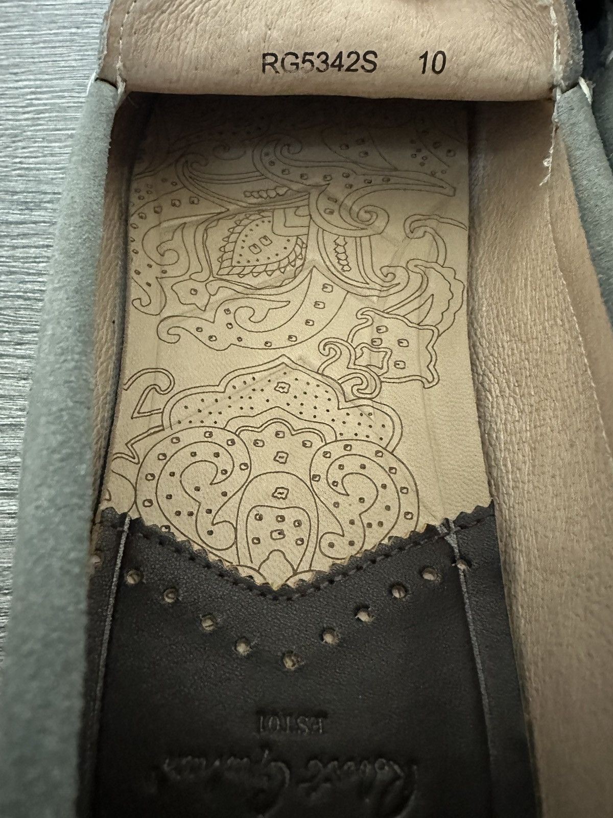 Robert Graham Robert Graham Grey Leather Loafers Size US 10 / EU 43 - 5 Thumbnail