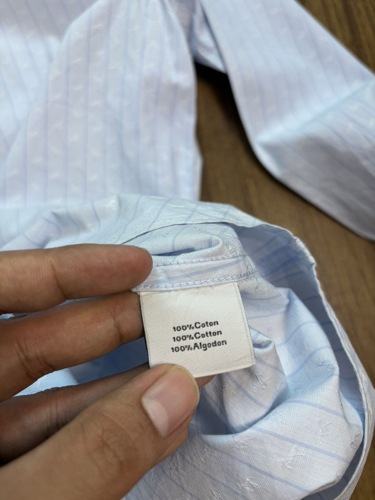 Hermes Hermes by Margiela Striped Horse Monogram Textured Shirt Size US M / EU 48-50 / 2 - 7 Thumbnail