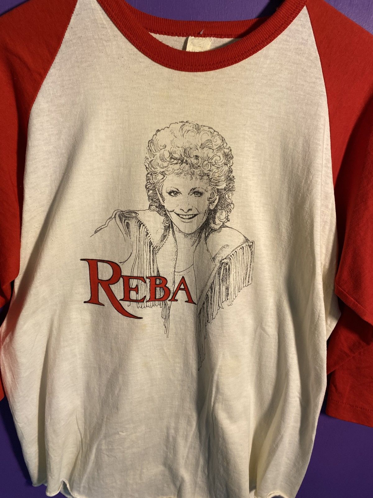 Band Tees Vintage 1988 Reba north american tour raglan t-shirt Size US L / EU 52-54 / 3 - 3 Thumbnail