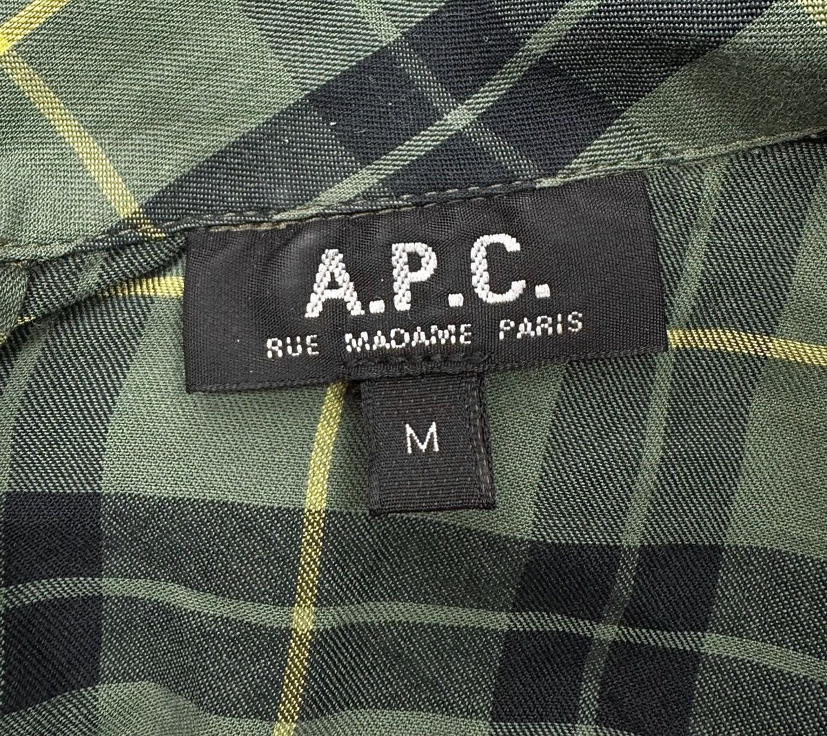 A.P.C. A.PC. Rue Madame Paris Plaid Shirt Dress size M Cotton Size M / US 6-8 / IT 42-44 - 12 Thumbnail