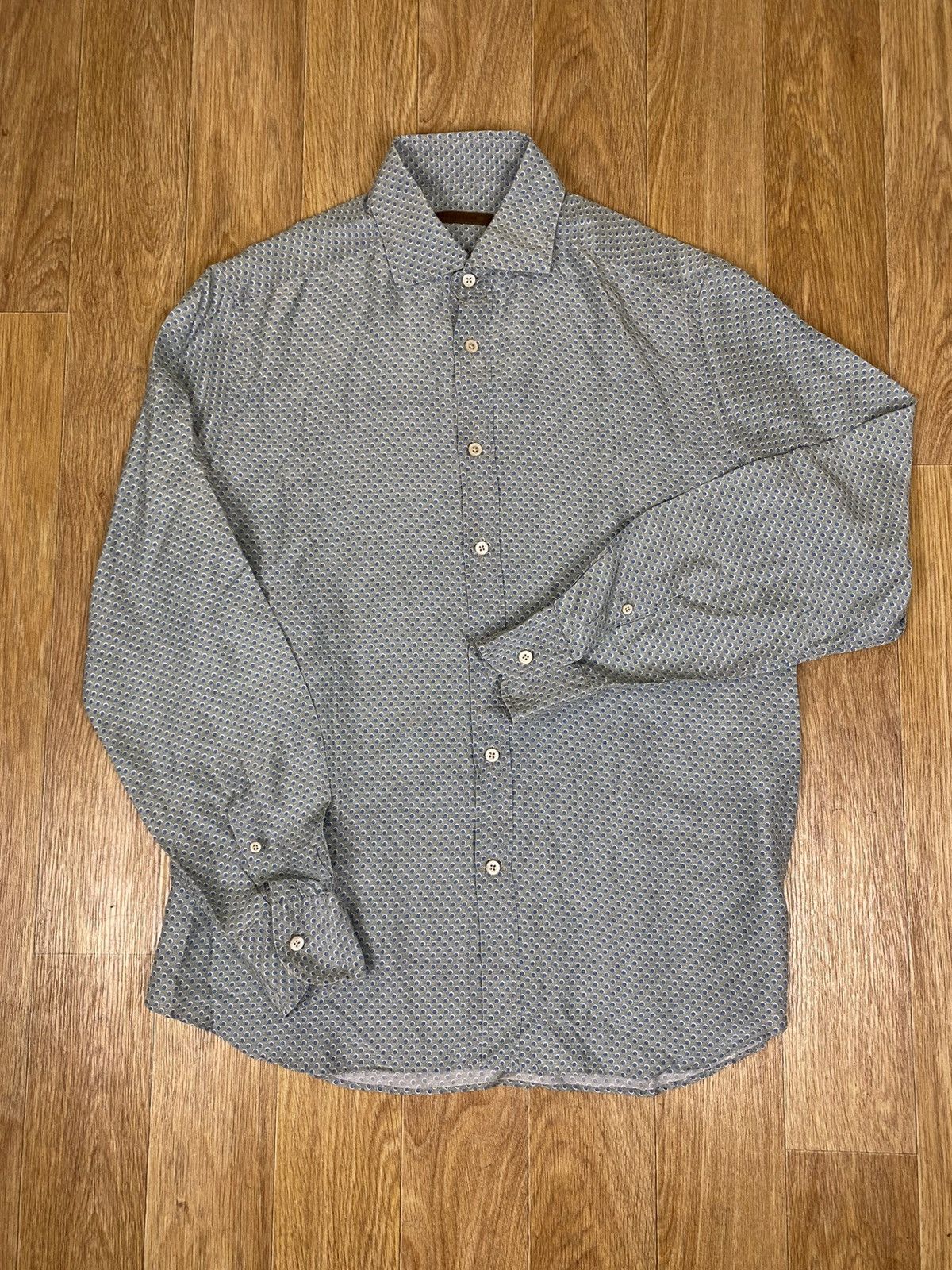Corneliani Corneliani Silk Button Shirt Size: 15 Size US M / EU 48-50 / 2 - 1 Thumbnail