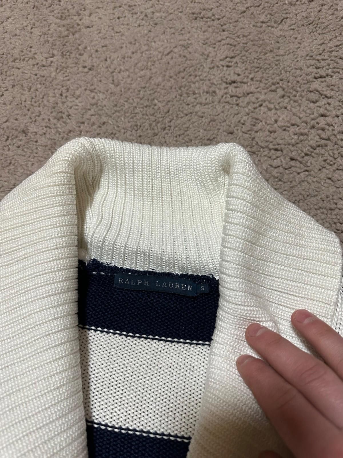 Lauren Ralph Lauren Ralph Lauren Stripped Mock Neck Knit Sweater Vintage Sz S Size S / US 4 / IT 40 - 5 Thumbnail