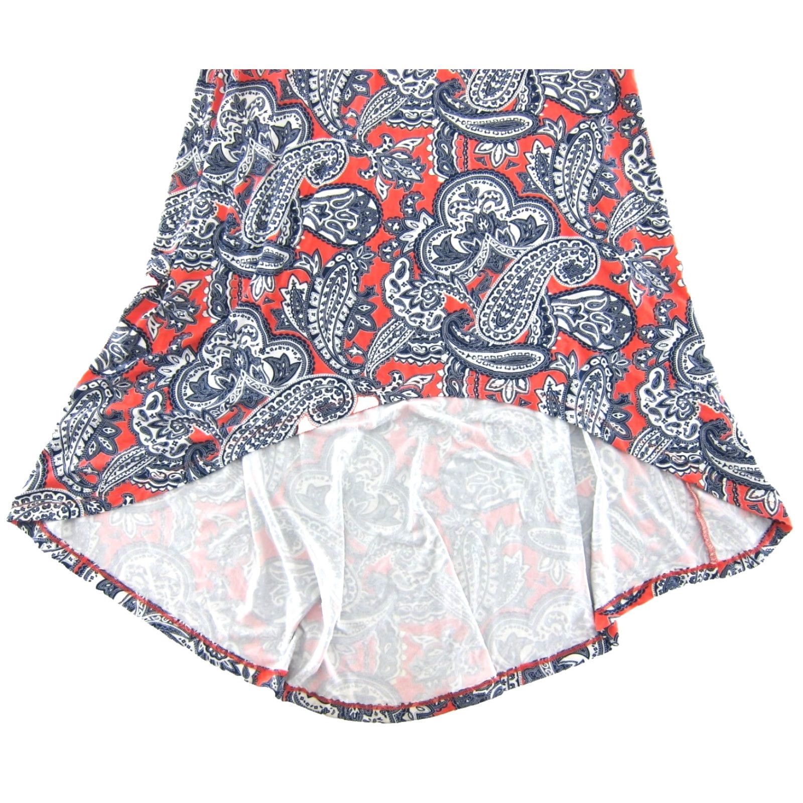 Cynthia Rowley Cynthia Rowley Blue White Coral Paisley Jersey High Low Long Maxi Tank Dress XS Size XS / US 0-2 / IT 36-38 - 5 Thumbnail
