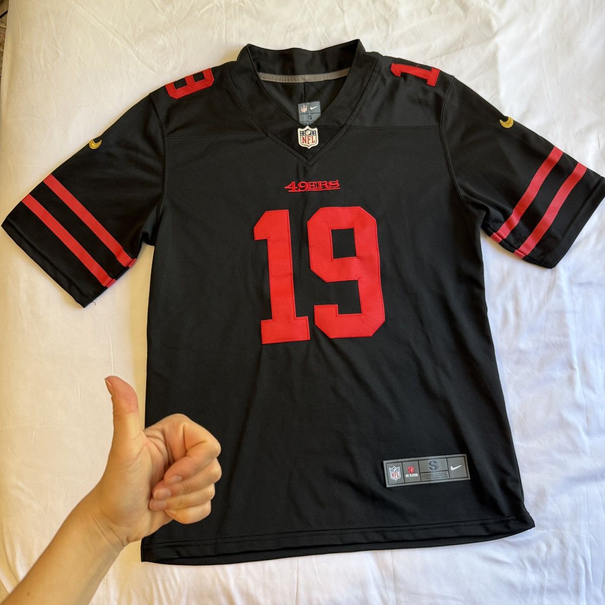Nike Men San Francisco 49ers 19 Deebo Samuel Black 2023 Jersey Size US S / EU 44-46 / 1 - 5 Thumbnail