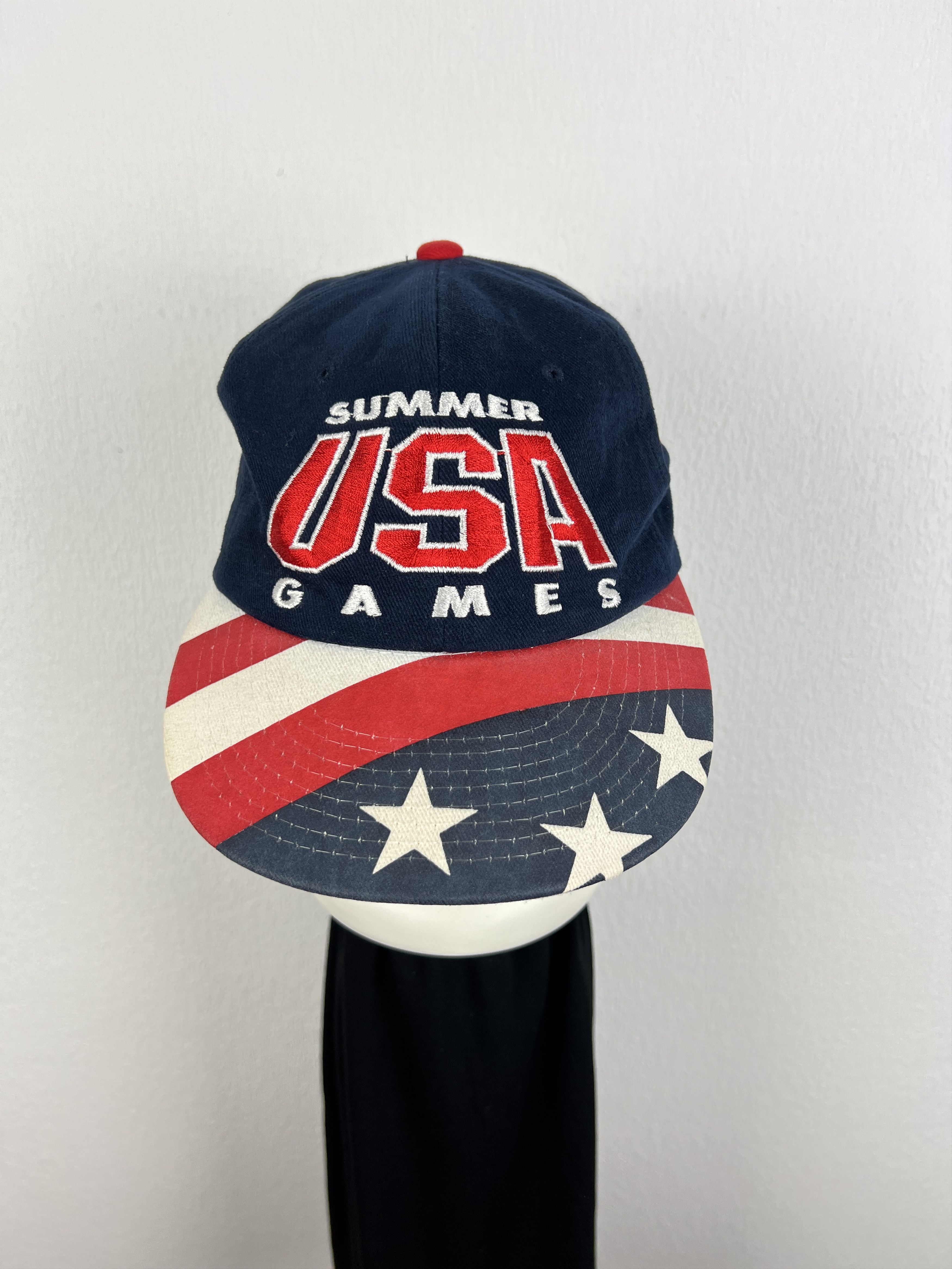 Starter Vintage 90s USA Olympics Atlanta Cap Trucker Snapback Hat Size ONE SIZE - 1 Thumbnail