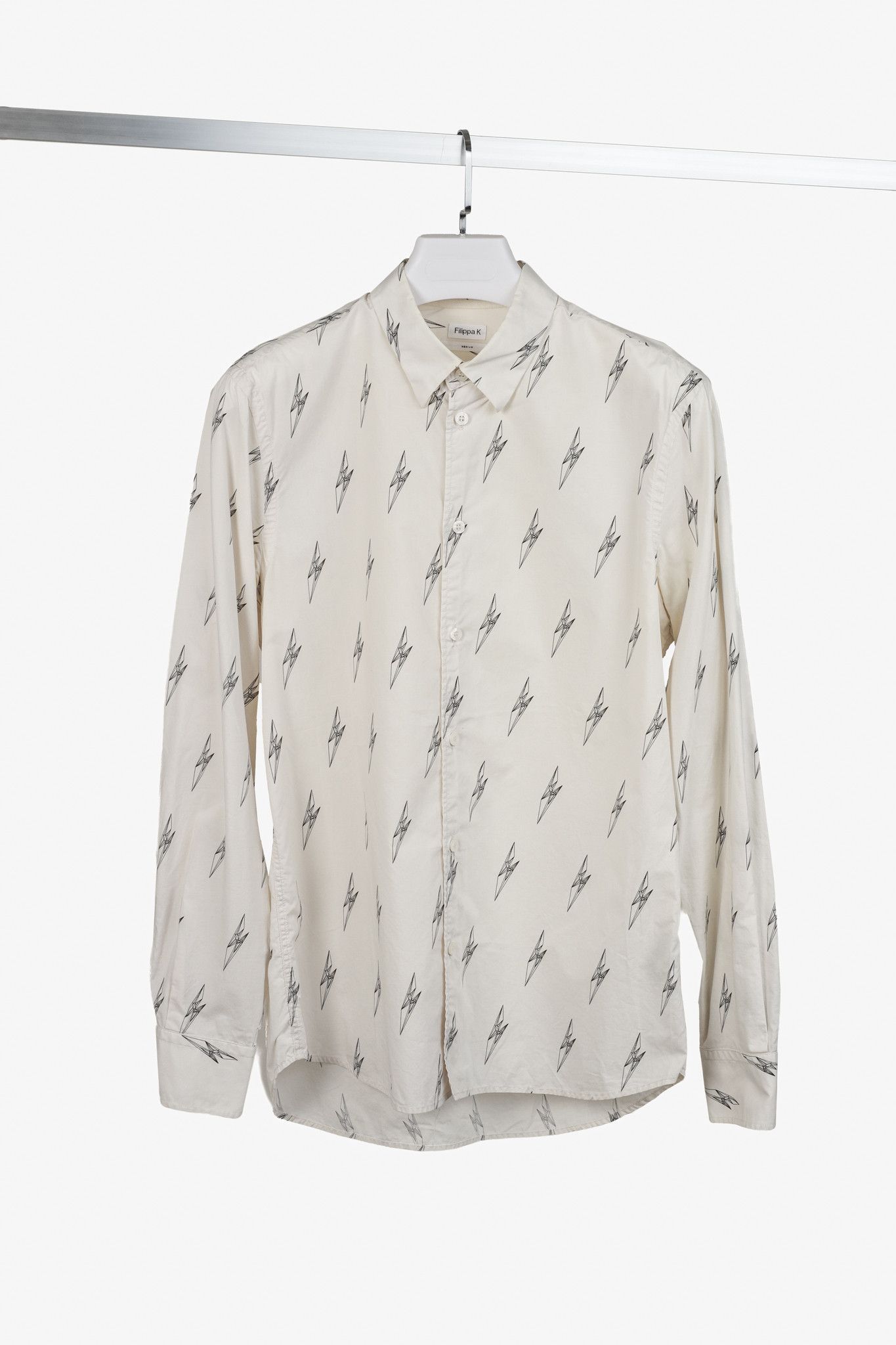 Filippa K Filippa K Off White Geometric Print Button Up S Size M / US 6-8 / IT 42-44 - 1 Thumbnail