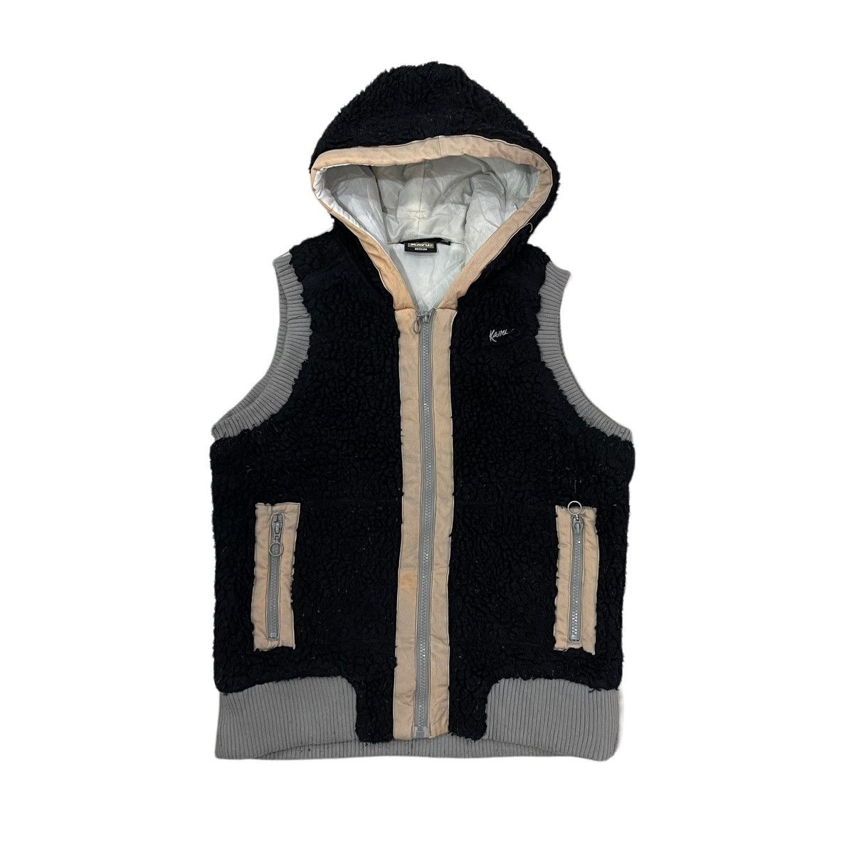 KAVU × Vintage Vintage KAVU Deep Pile Hoodie Vest Size US M / EU 48-50 / 2 - 1 Thumbnail
