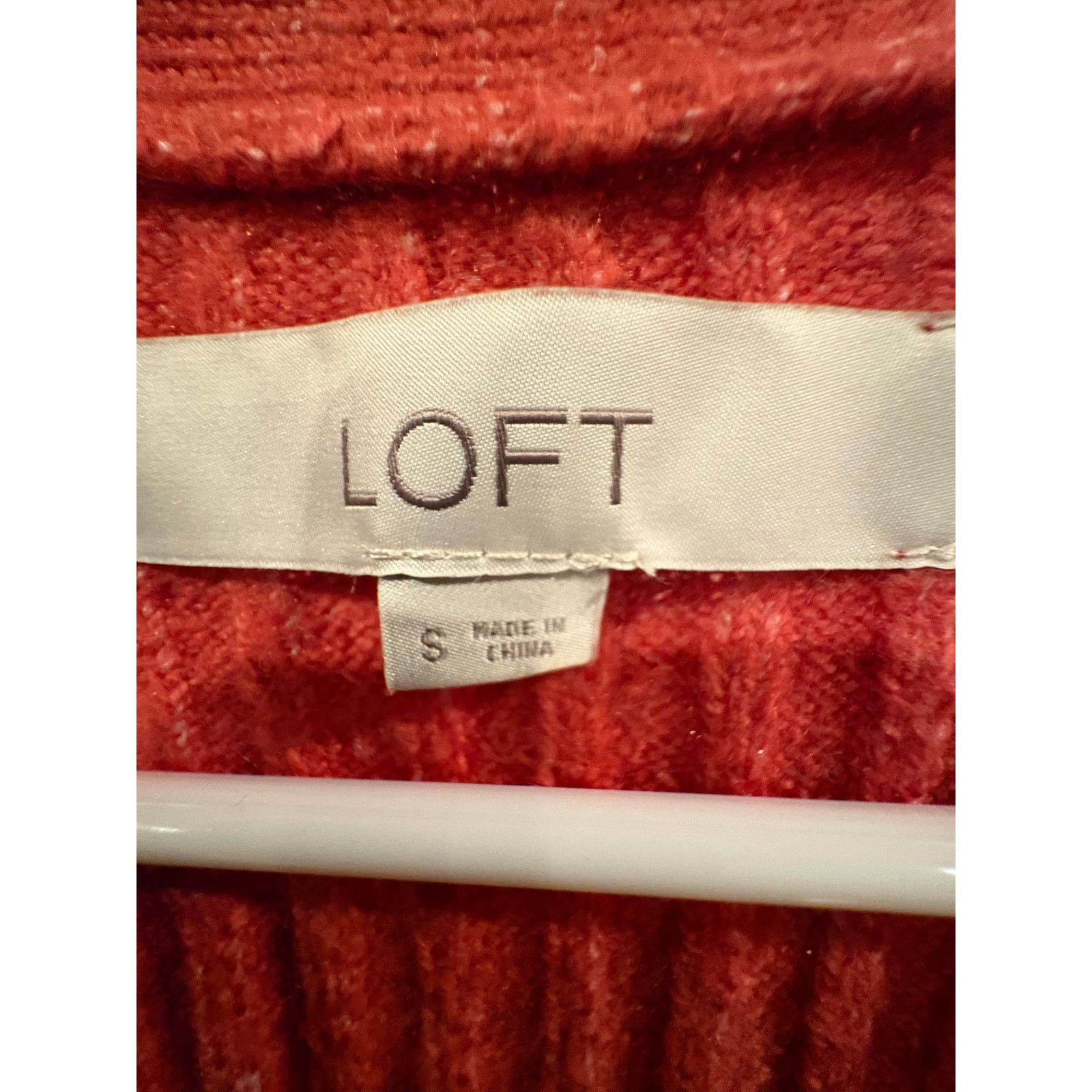 Loft LOFT Women’s Small Coral Ribbed Cardigan Sweater Size S / US 4 / IT 40 - 2 Thumbnail