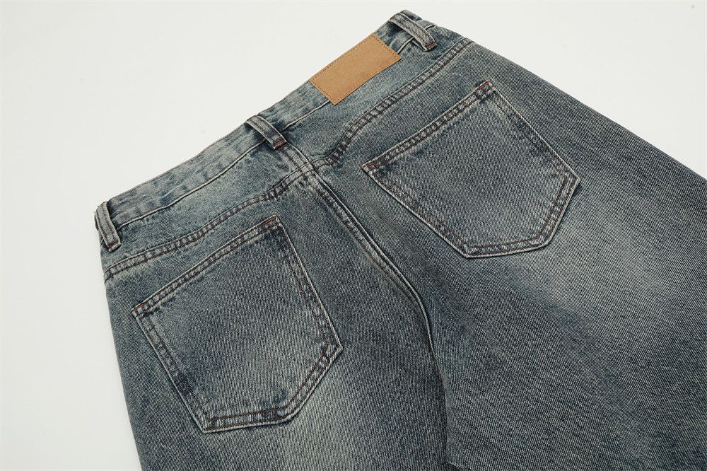 Japanese Brand × Jean Punk distressed washed men's high street trendy flared jeans Size US 32 / EU 48 - 6 Thumbnail