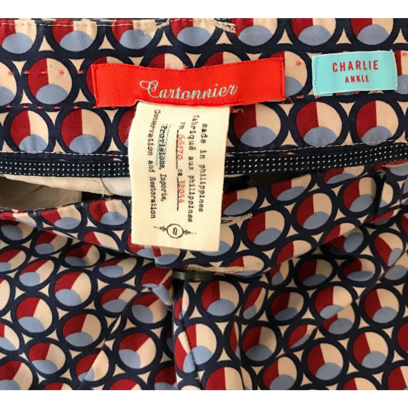 Anthropologie Anthropologie Cartonnier Charlie Ankle Mid Rise Pants Size 25" / US 0 / IT 36 - 7 Thumbnail