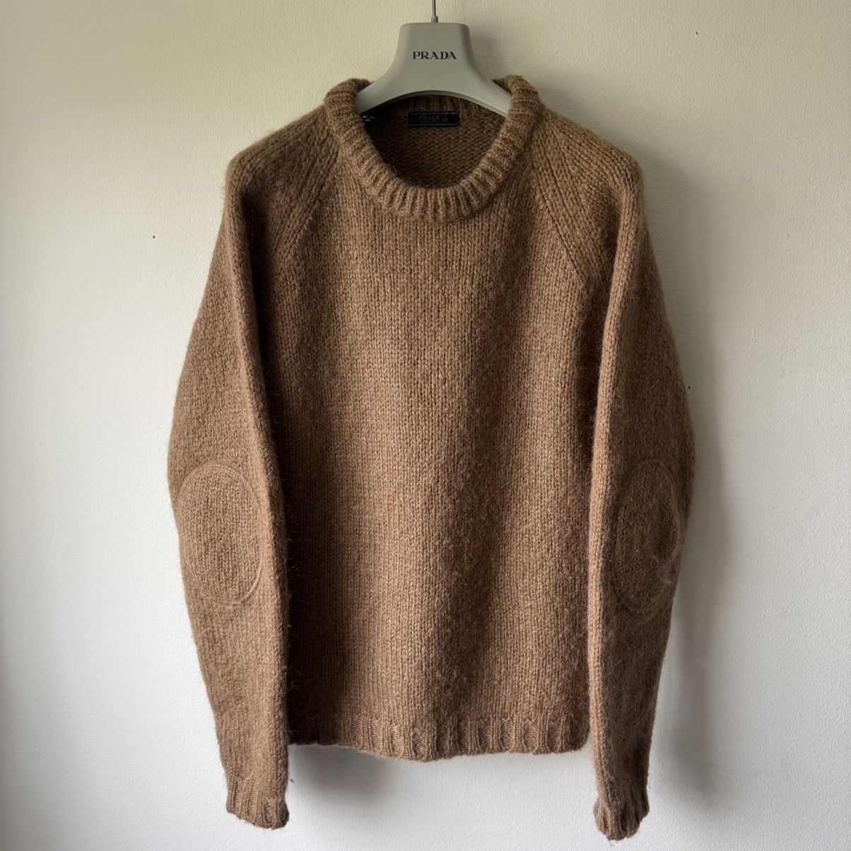Prada Prada 2000's Brown Mohair/Wool Heavy Knit Pullover Sweater Size US M / EU 48-50 / 2 - 1 Thumbnail