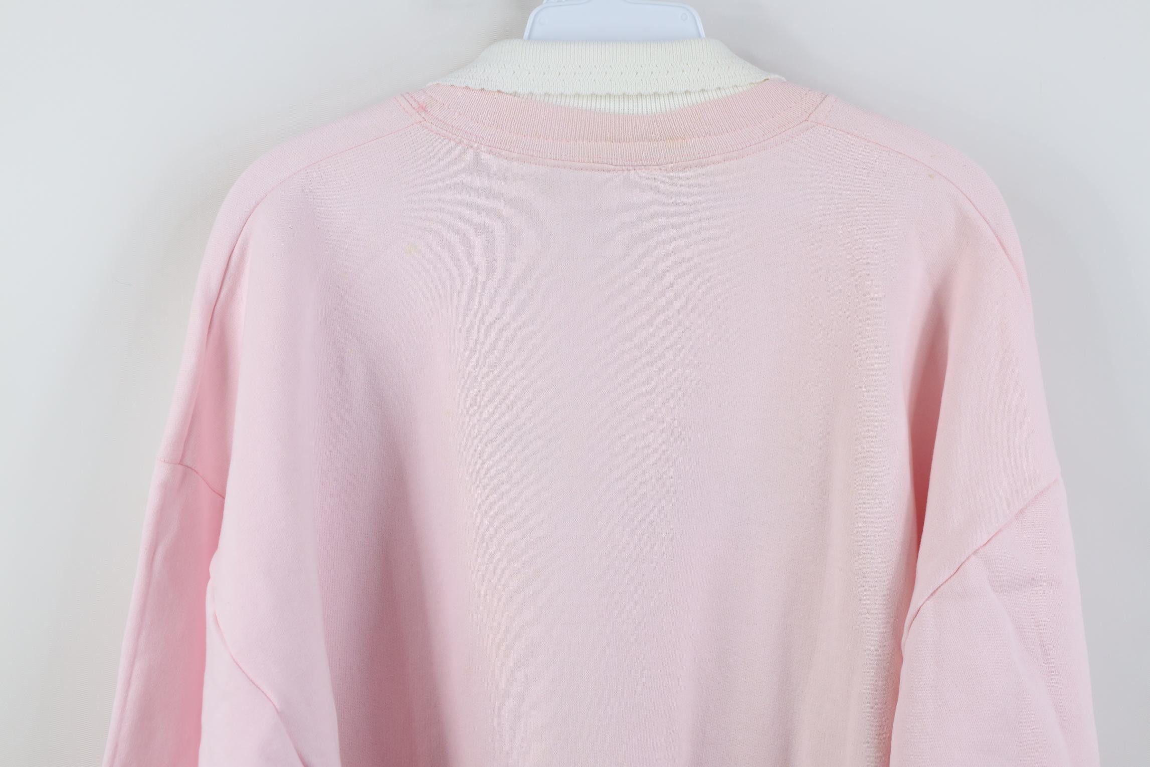 Vintage Vintage 90s Streetwear Butterfly Flower Collared Sweatshirt Size XL / US 12-14 / IT 48-50 - 17 Thumbnail