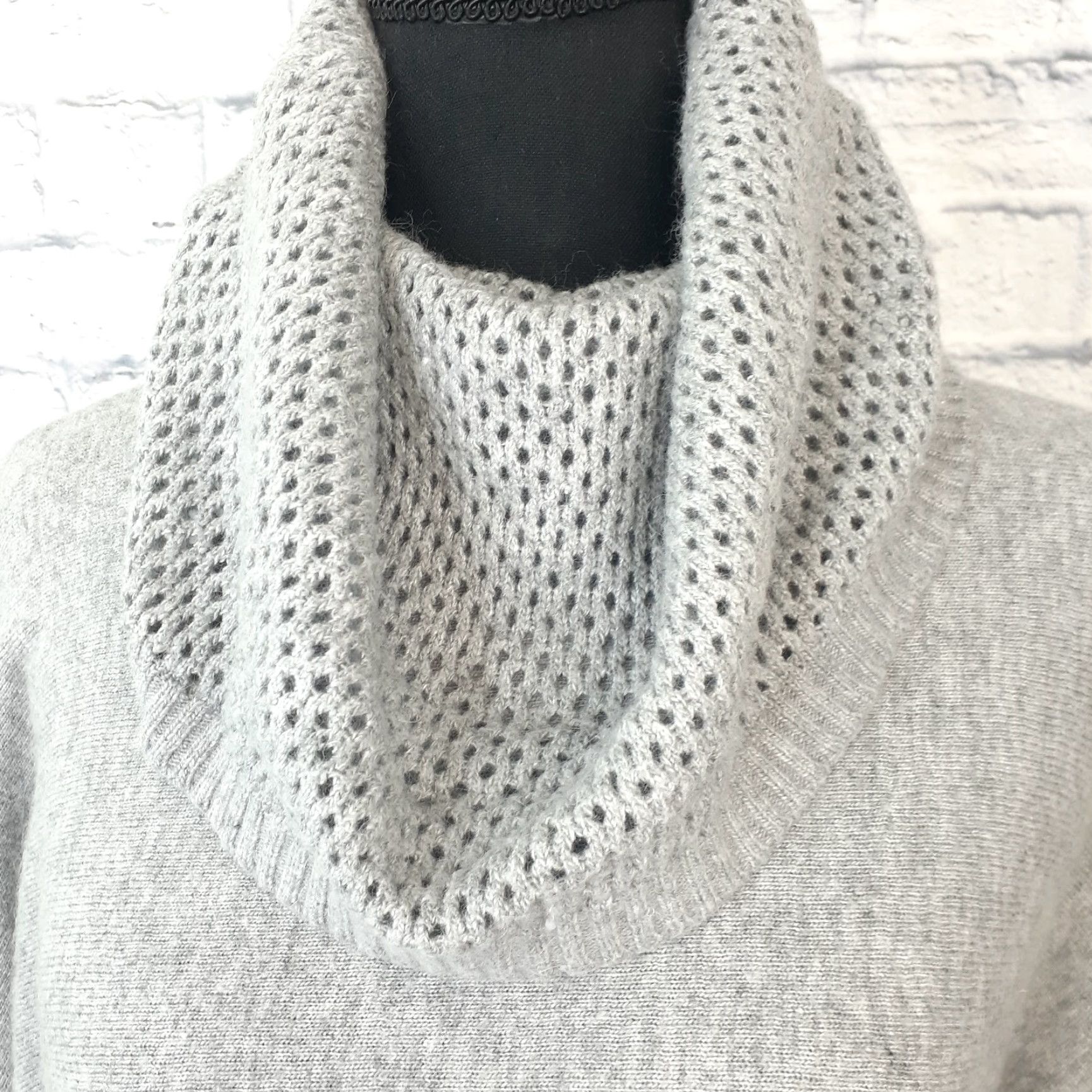 Buffalo David Bitton Buffalo David Bitton Sweater Womens XS Gray Angora Blend Long Sleeve Cowl Neck Size XS / US 0-2 / IT 36-38 - 3 Thumbnail