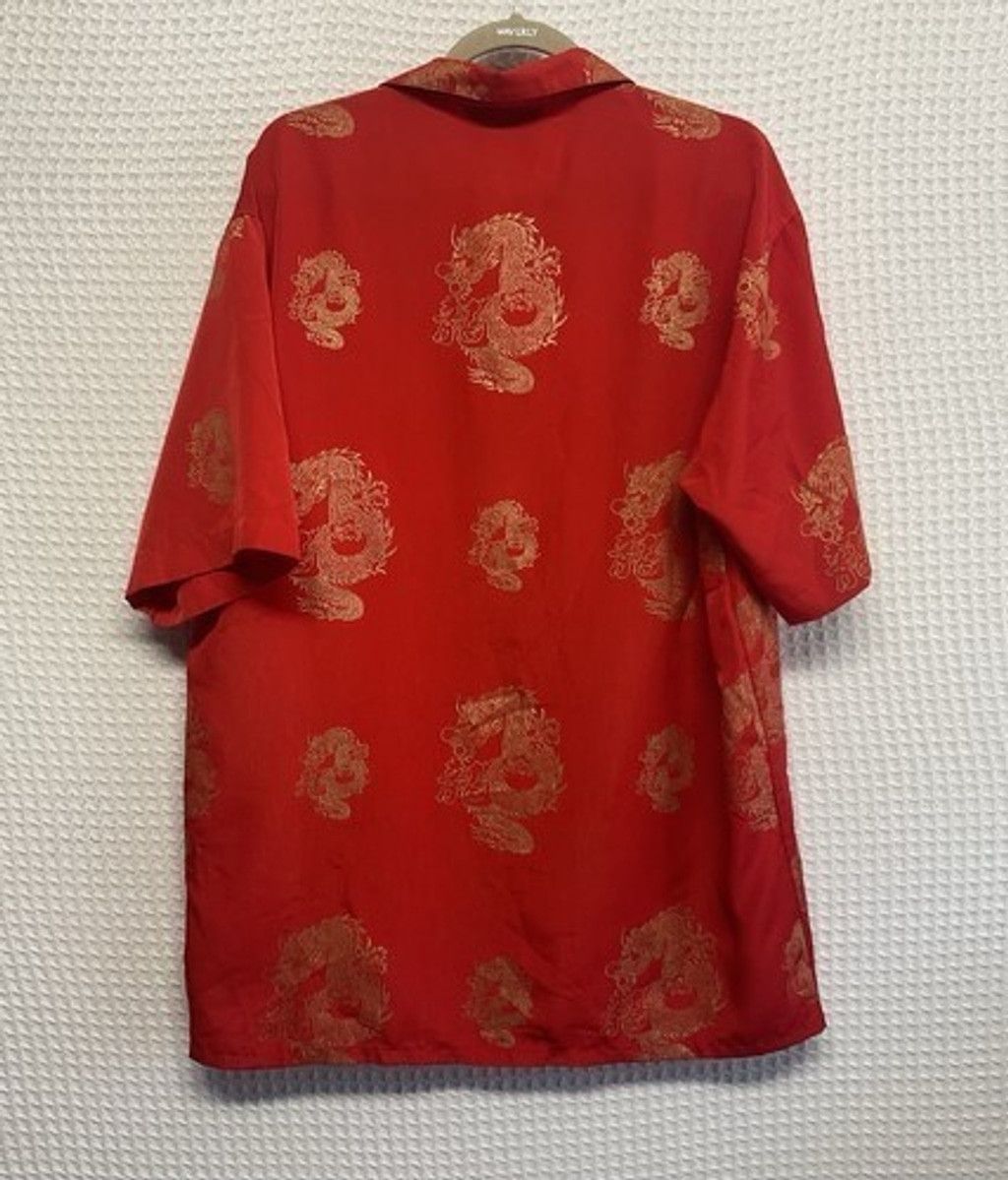 Other NWOT Dagacci Red Oriental Gold Dragon Print Shirt Men M/L Size US M / EU 48-50 / 2 - 8 Thumbnail