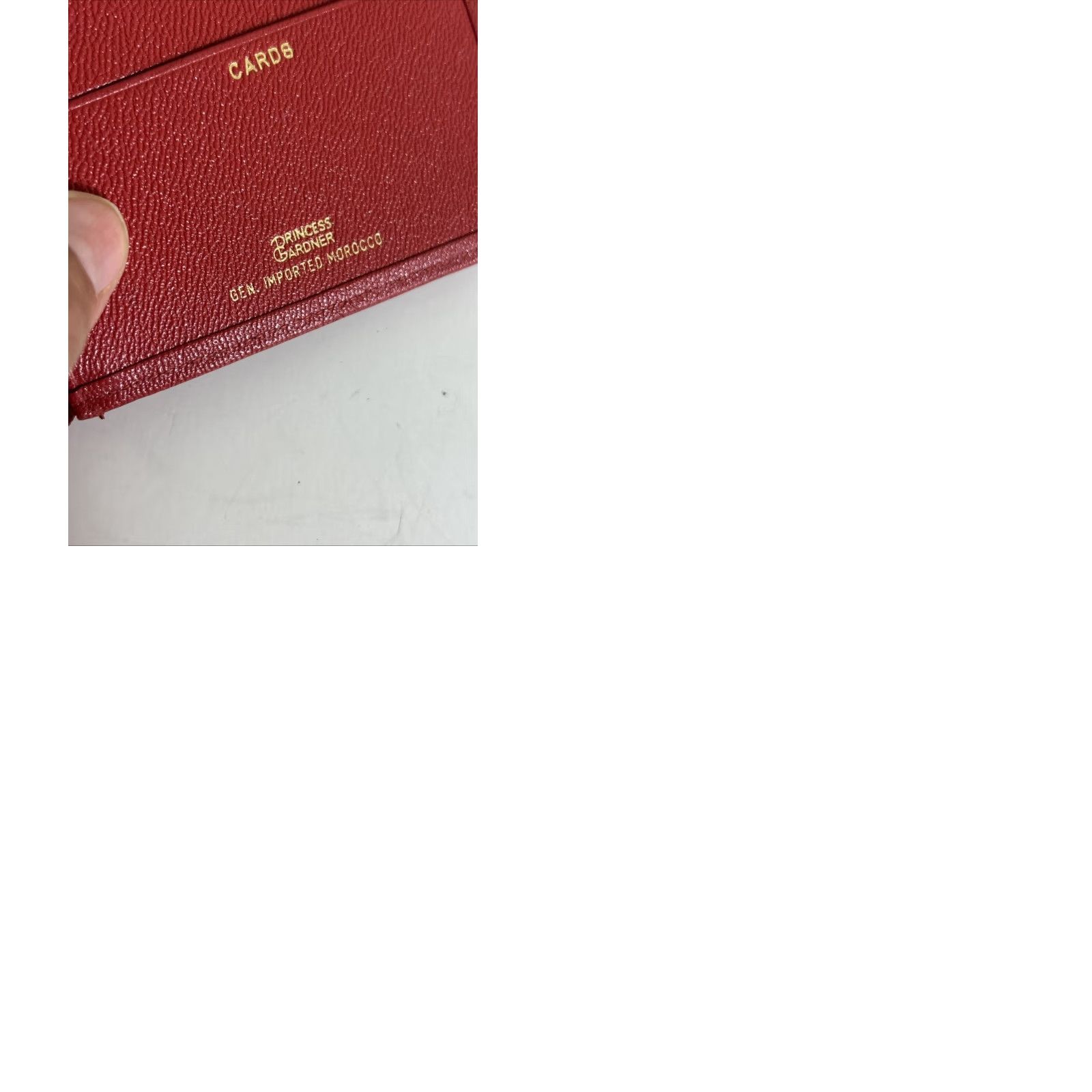 Vintage VINTAGE Princess Gardner Travel Wallet Women Red Stained Cowhide Passport/Tickets/Cards Folding Lightweight Size ONE SIZE - 11 Thumbnail