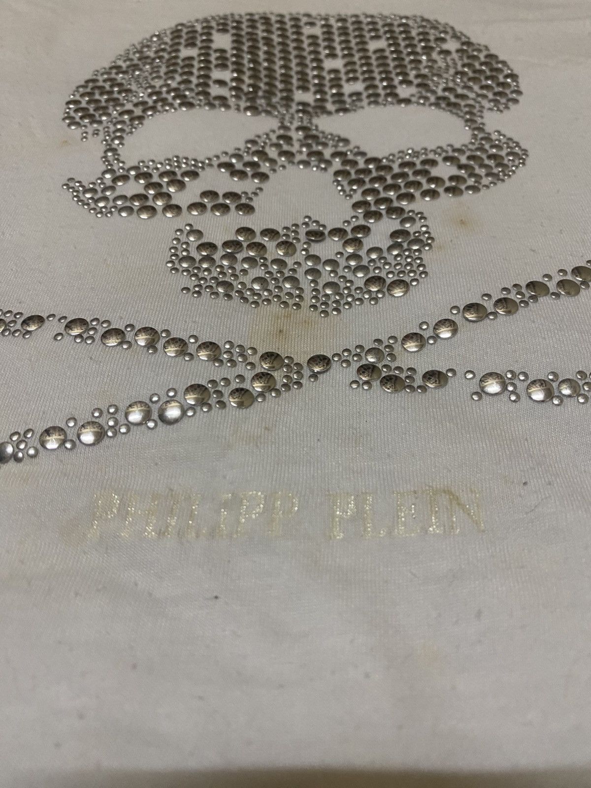 Philipp Plein Philipp Plein Skull And Cross Bones Big Logo T Shirr Size US XXL / EU 58 / 5 - 3 Thumbnail