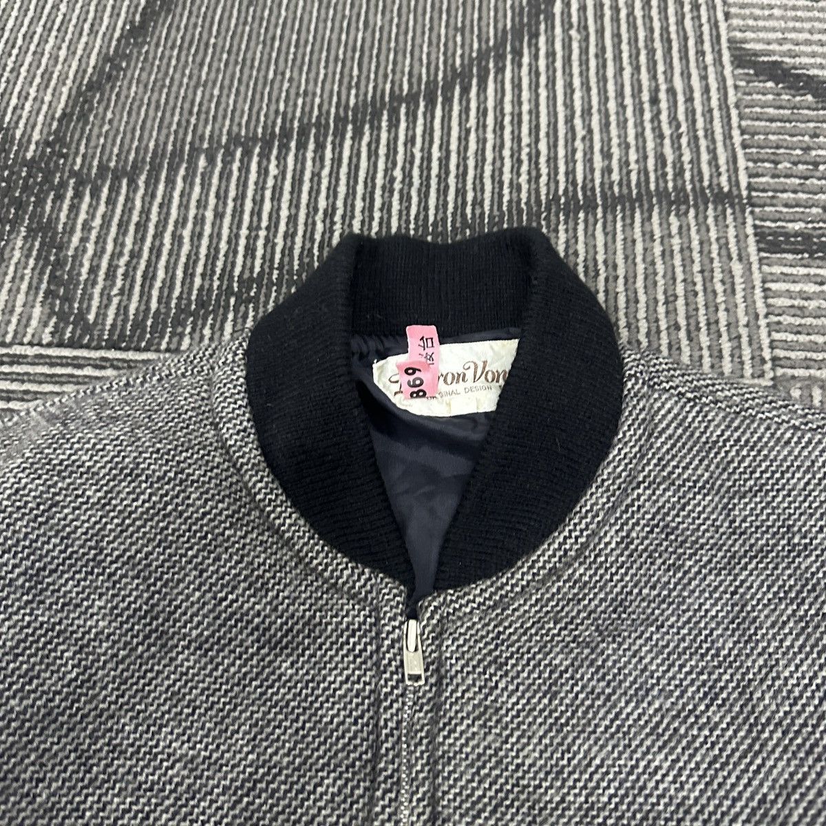 Japanese Brand Vintage Baron Von Wool Bomber Jacket Size US M / EU 48-50 / 2 - 3 Thumbnail