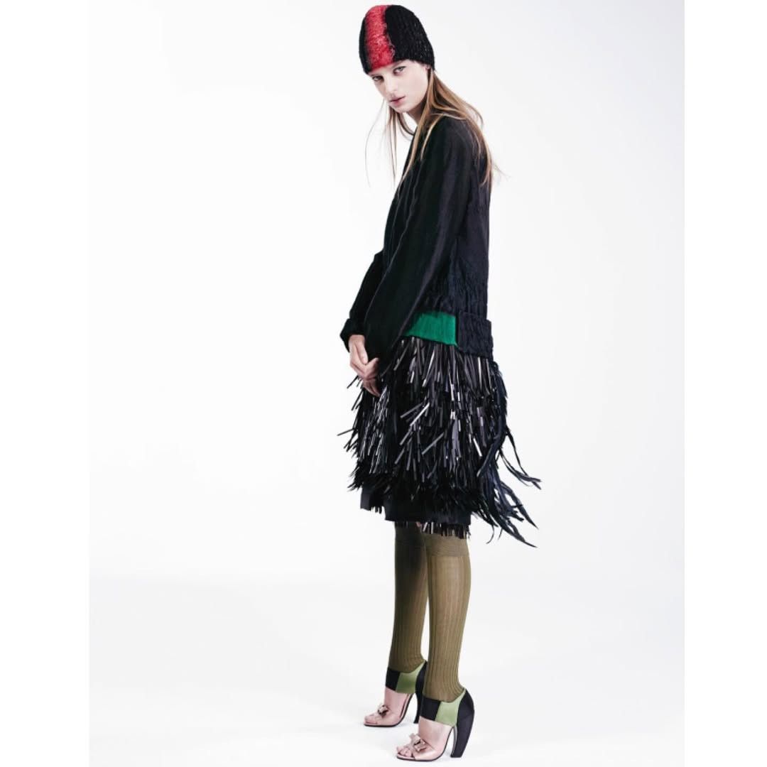 Prada Red Mohair Mohawk Beanie Hat FW 2007 Size ONE SIZE - 7 Thumbnail
