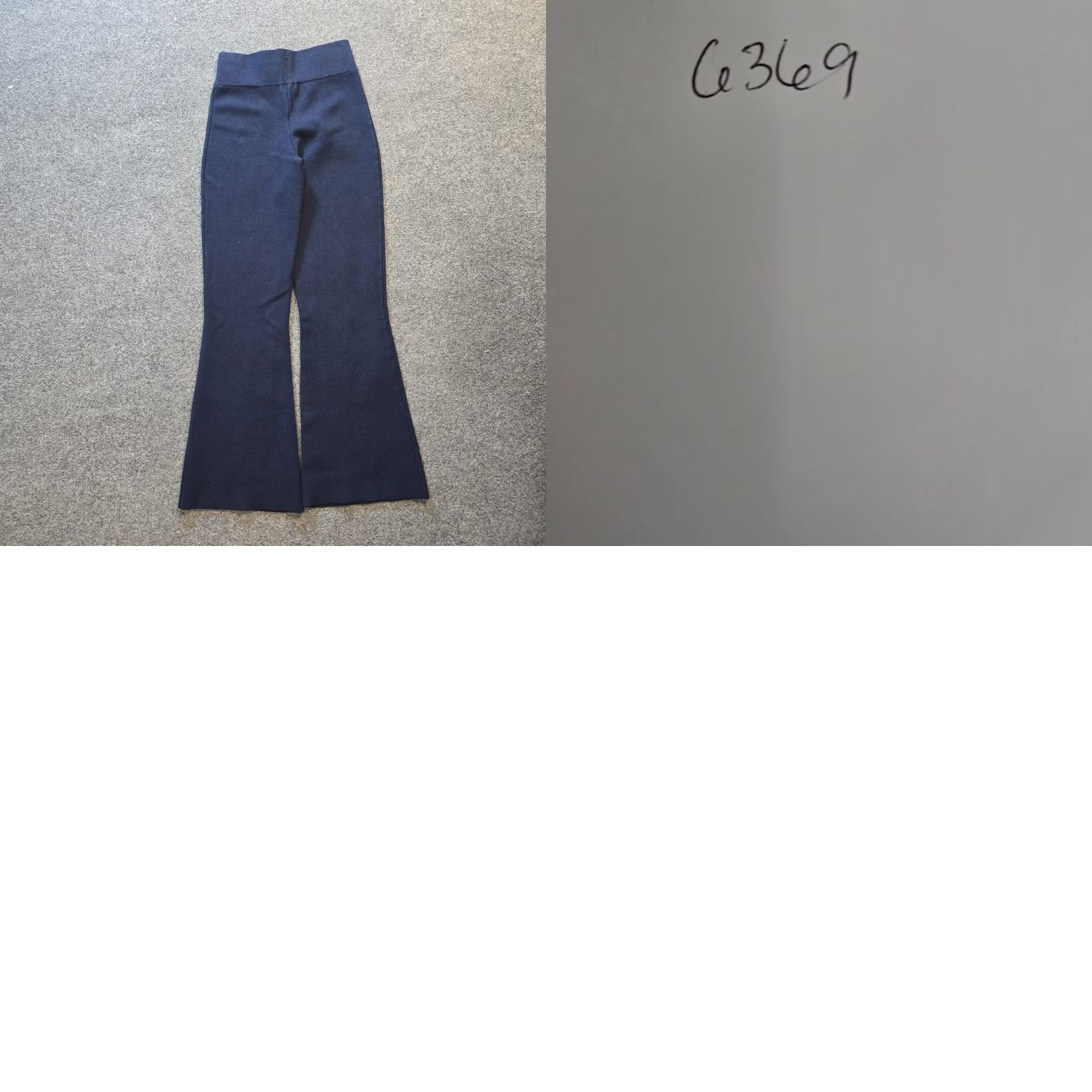 J.Crew J. Crew Pants Womens Size S Tall Blue Knit Flare Pull On Stretch Casual Capsule Casu Size 28" / US 6 / IT 42 - 8 Thumbnail