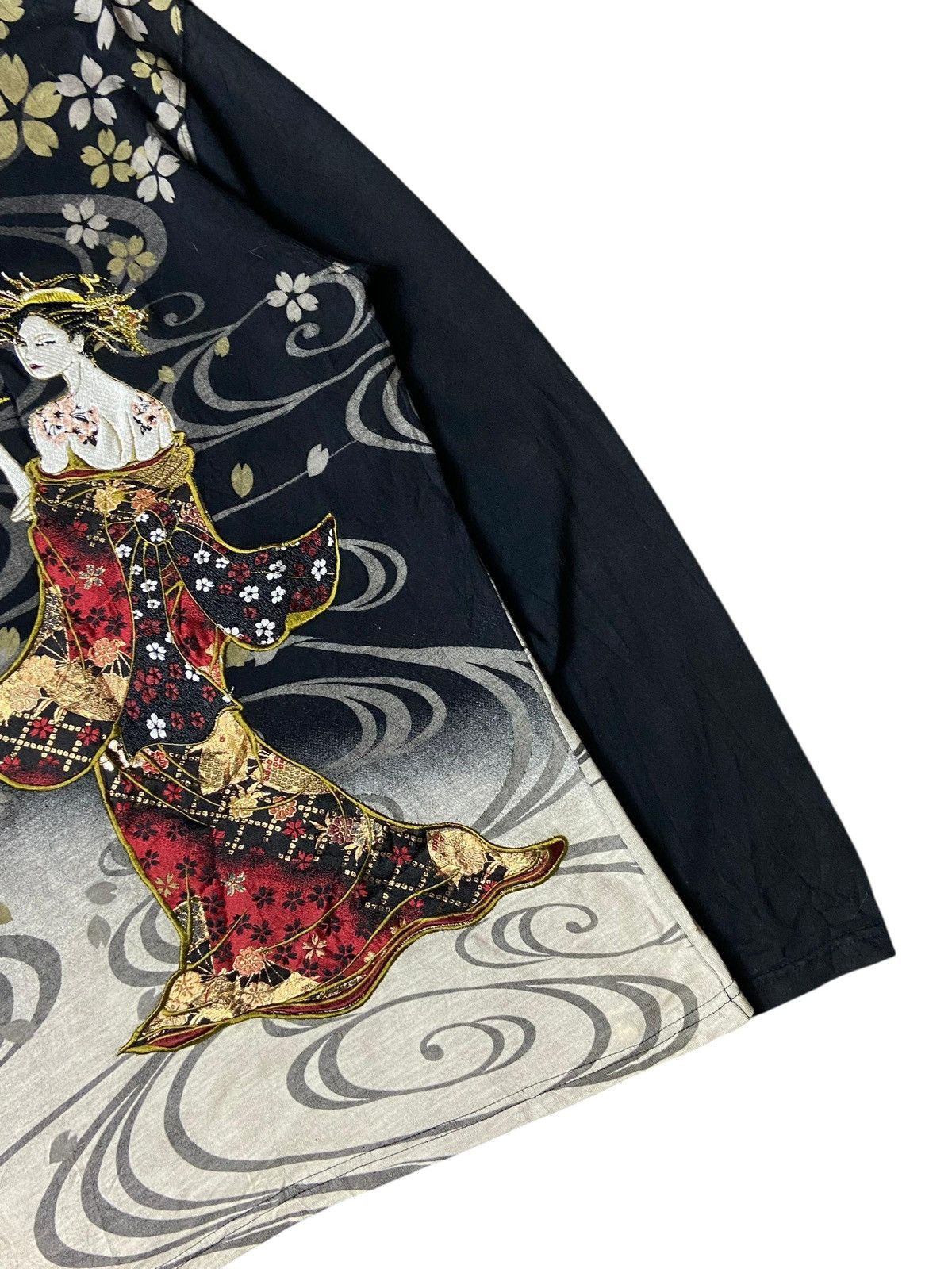 If Six Was Nine × Japanese Brand × Vintage Japanese Brand Embroidered Geisha Long Sleeve Shirt (124) Size US M / EU 48-50 / 2 - 6 Thumbnail