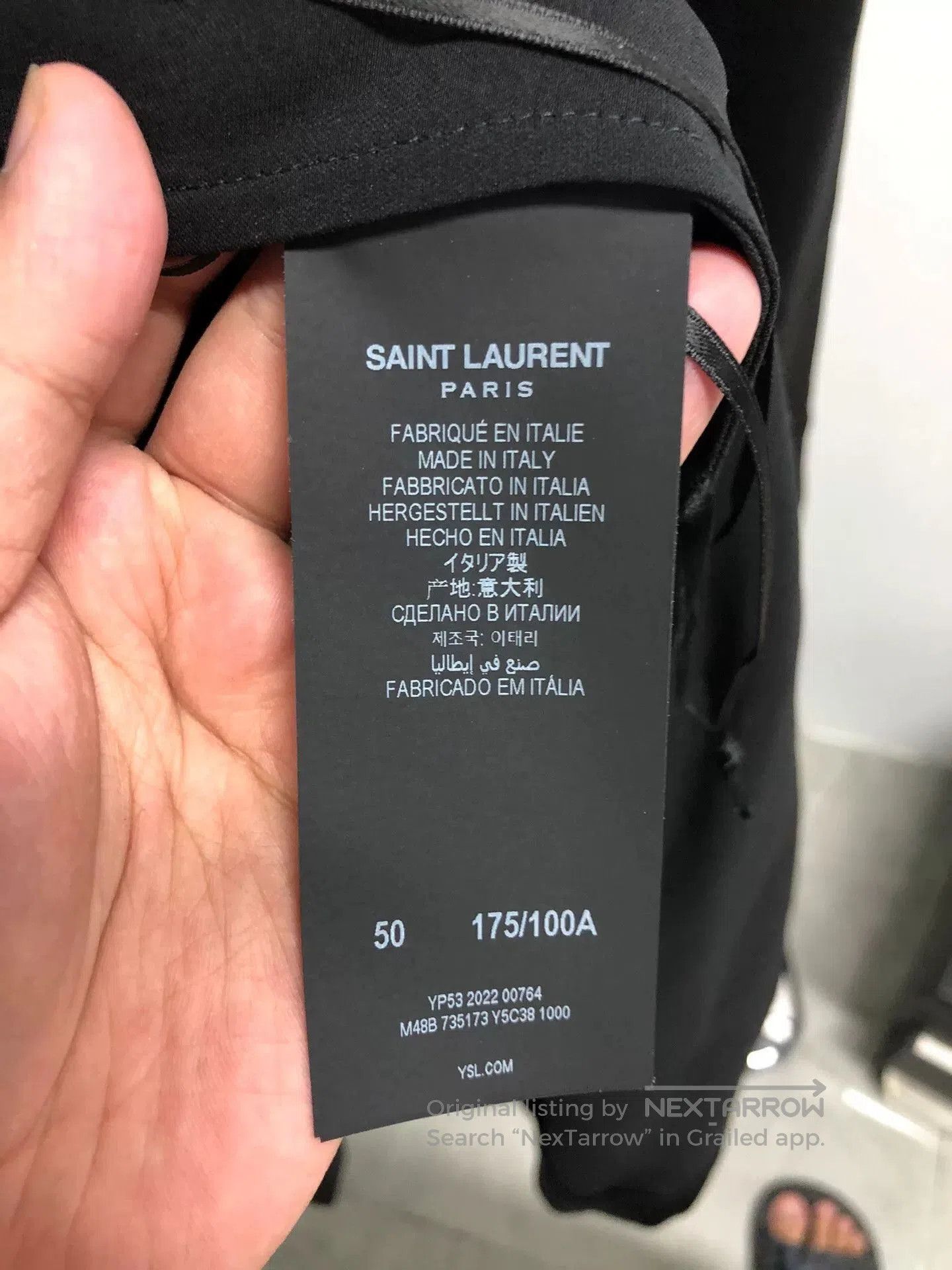 Yves Saint Laurent Saint Laurent Black Silk Robe Size 50. Size L / US 10 / IT 46 - 4 Thumbnail