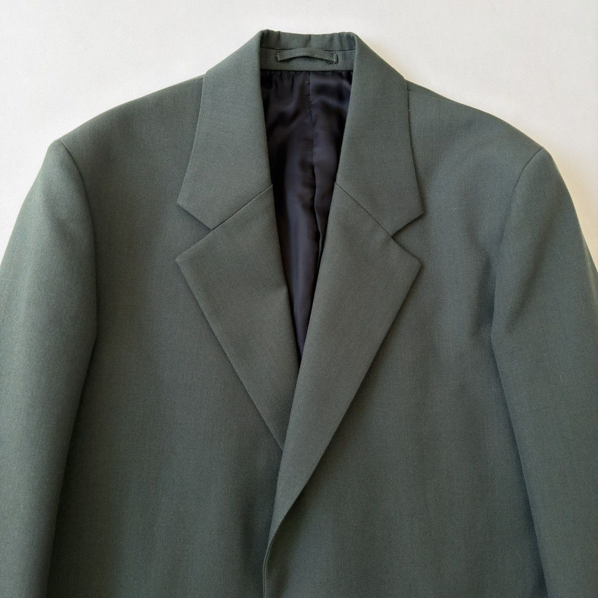 Lardini ‘Monotone’ Dark Green Wool Overcoat Size US M / EU 48-50 / 2 - 6 Thumbnail