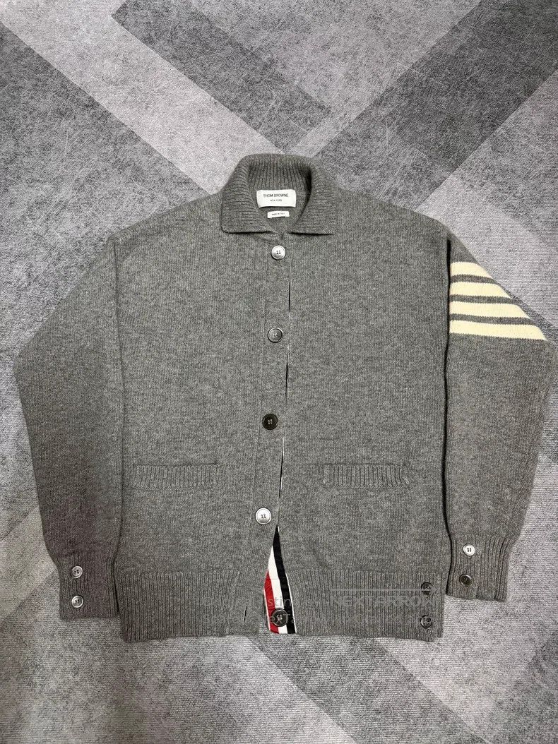Thom Browne Thom Browne Wool Cardigan Jacket Size US XS / EU 42 / 0 - 1 Thumbnail